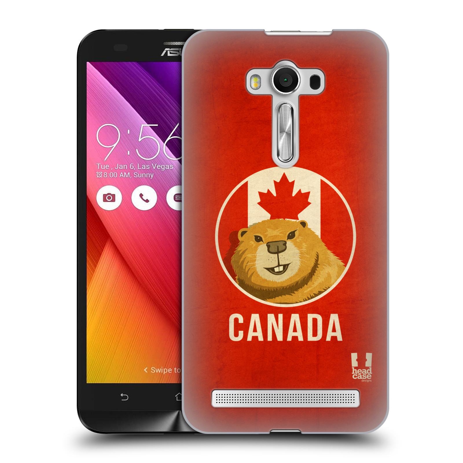 HEAD CASE plastový obal na mobil Asus Zenfone 2 LASER (5,5 displej ZE550KL) vzor Patriotismus zvíře symbol CANADA BOBR