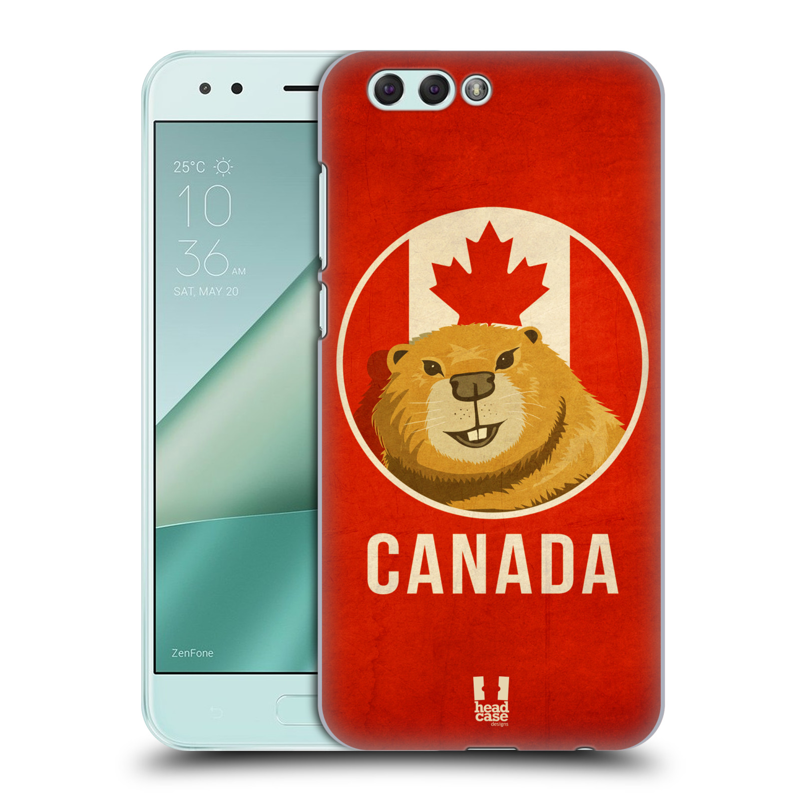 HEAD CASE plastový obal na mobil Asus Zenfone 4 ZE554KL vzor Patriotismus zvíře symbol CANADA BOBR