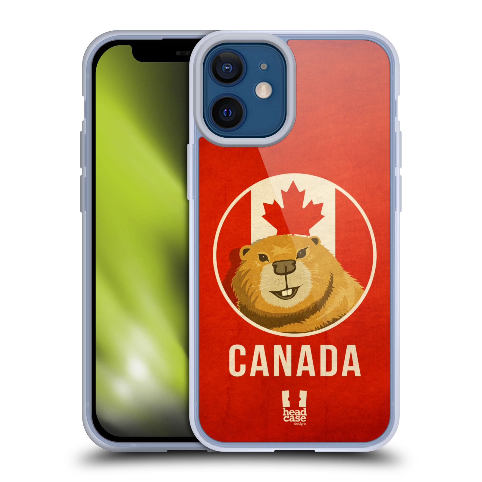 Plastový obal na mobil Apple Iphone 12 MINI vzor Patriotismus zvíře symbol CANADA BOBR