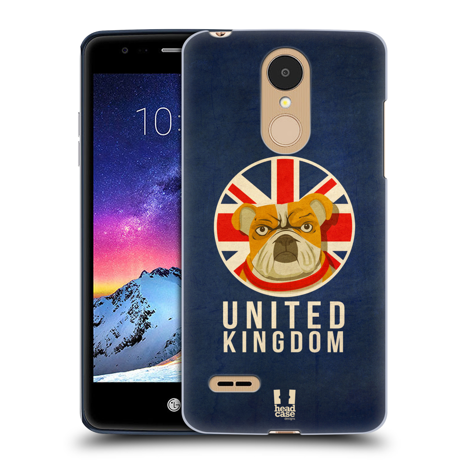 HEAD CASE plastový obal na mobil LG K9 / K8 2018 vzor Patriotismus zvíře symbol Buldok UK
