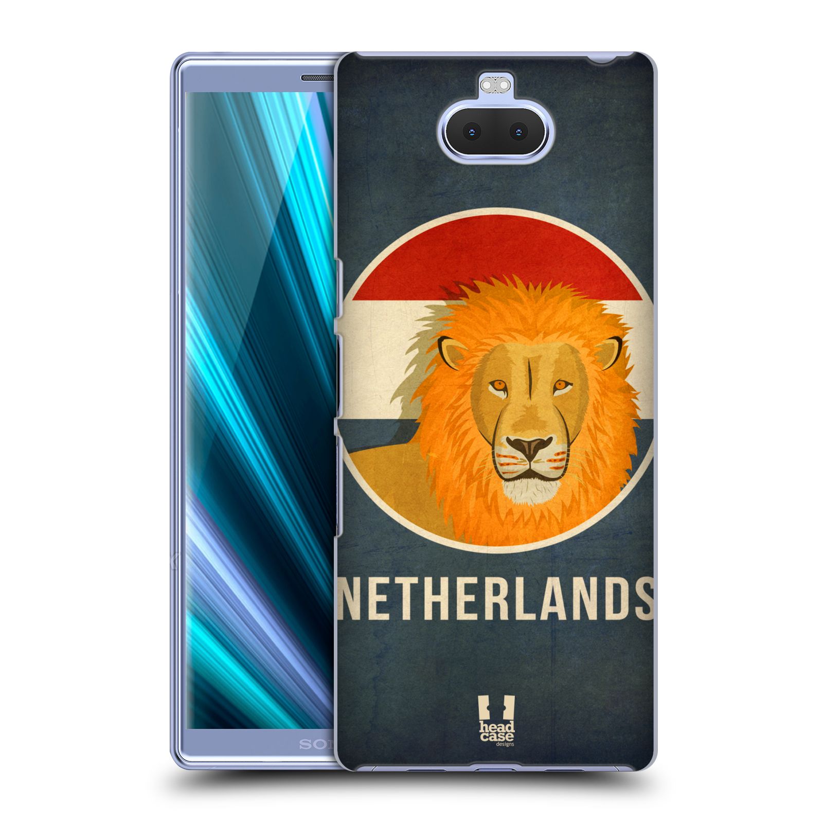 Pouzdro na mobil Sony Xperia 10 - Head Case - vzor Patriotismus zvíře symbol HOLANDSKO LEV