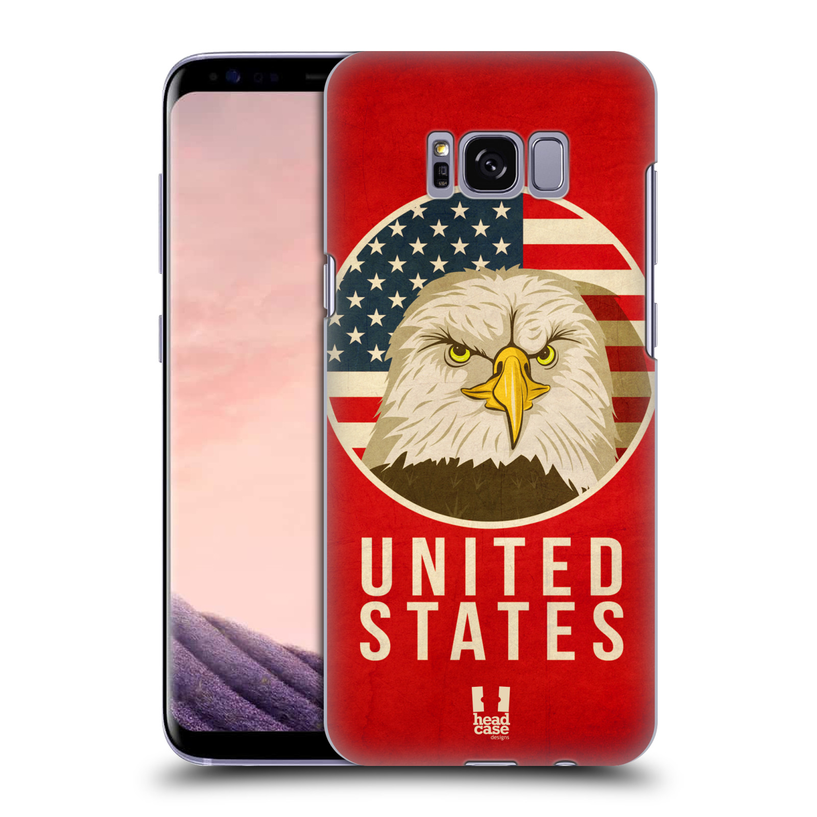 HEAD CASE plastový obal na mobil Samsung Galaxy S8 vzor Patriotismus zvíře symbol USA OREL