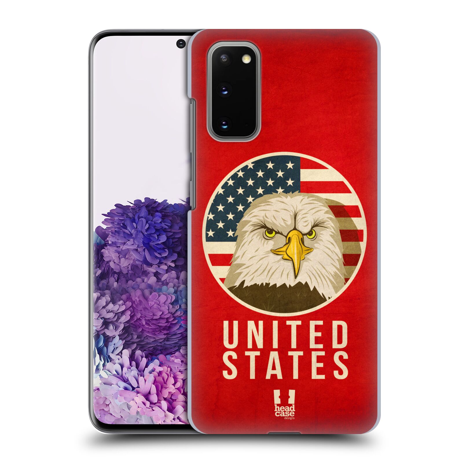 Pouzdro na mobil Samsung Galaxy S20 - HEAD CASE - vzor Patriotismus zvíře symbol USA OREL