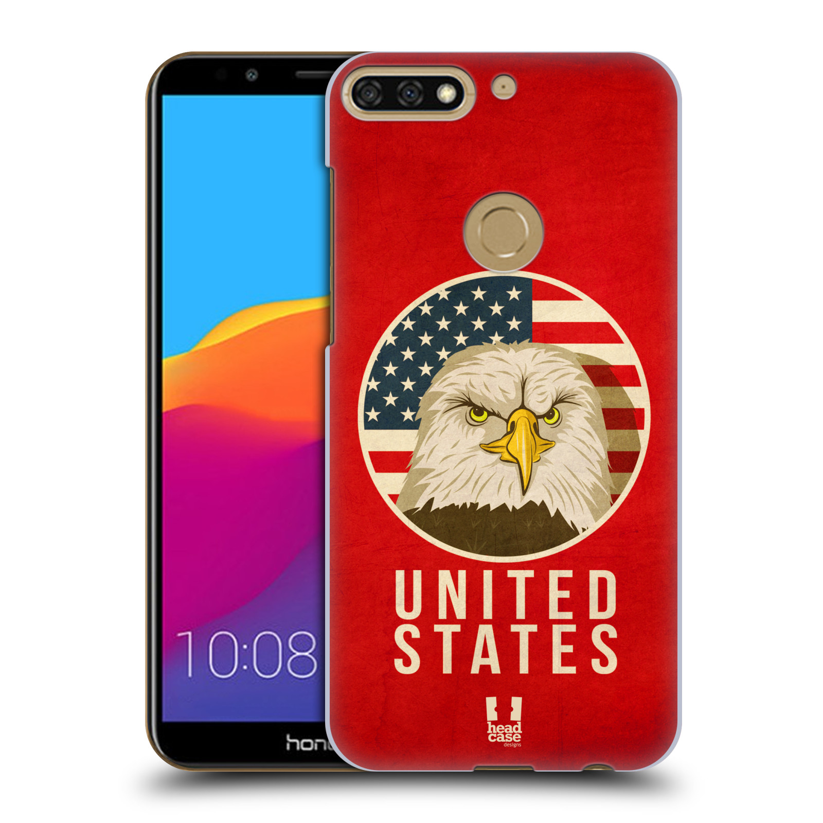 HEAD CASE plastový obal na mobil Honor 7c vzor Patriotismus zvíře symbol USA OREL
