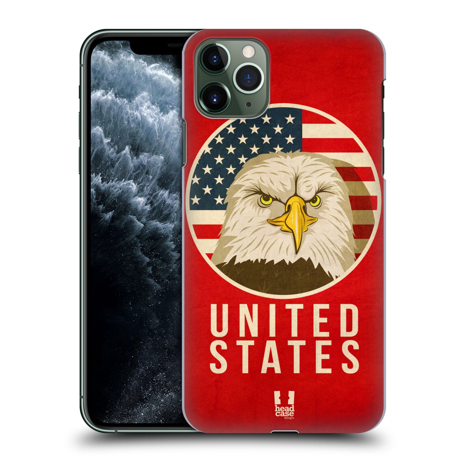 Pouzdro na mobil Apple Iphone 11 PRO MAX - HEAD CASE - vzor Patriotismus zvíře symbol USA OREL