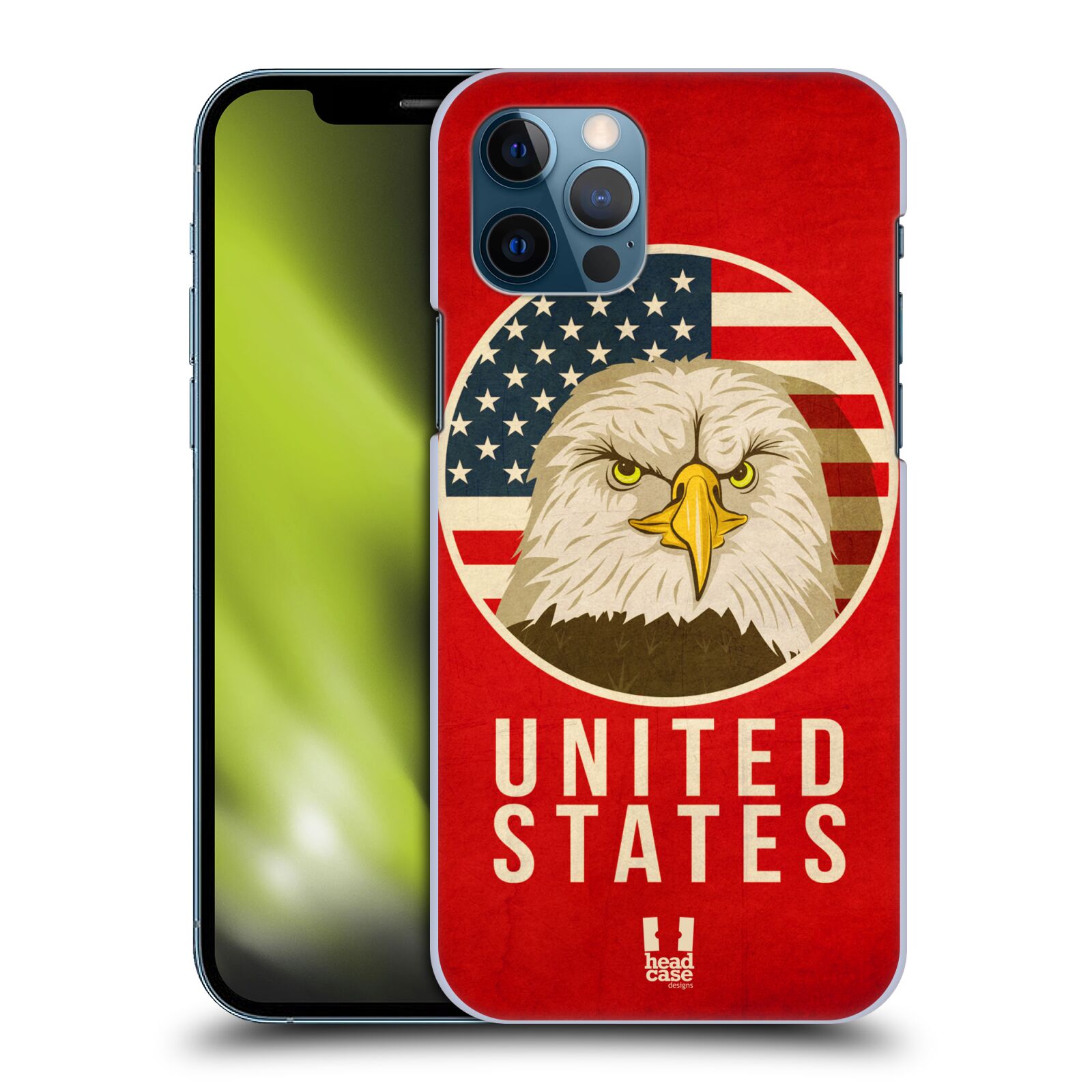 HEAD CASE plastový obal na mobil Apple Iphone 12 / Iphone 12 PRO vzor Patriotismus zvíře symbol USA OREL