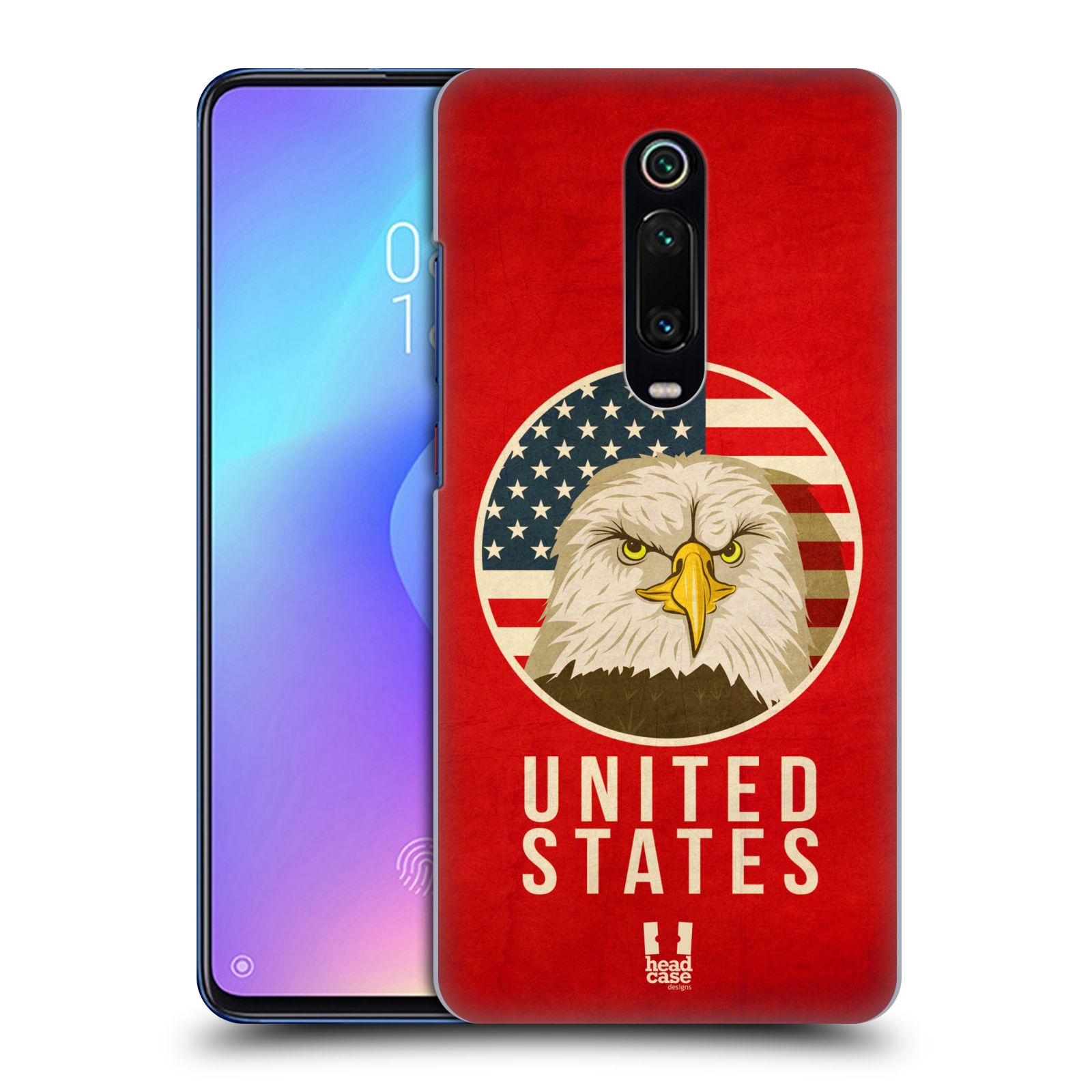 Pouzdro na mobil Xiaomi Mi 9T PRO - HEAD CASE - vzor Patriotismus zvíře symbol USA OREL