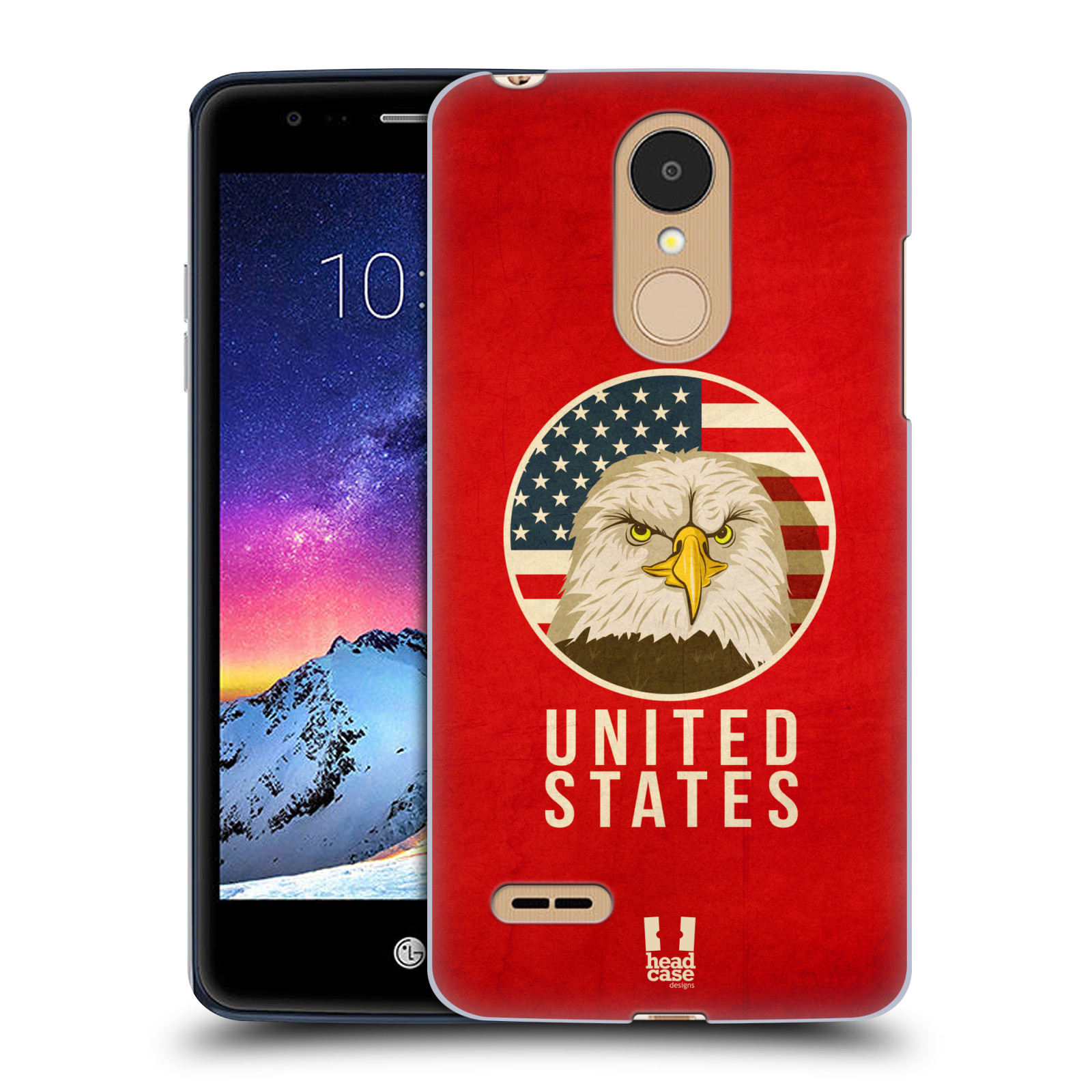 HEAD CASE plastový obal na mobil LG K9 / K8 2018 vzor Patriotismus zvíře symbol USA OREL