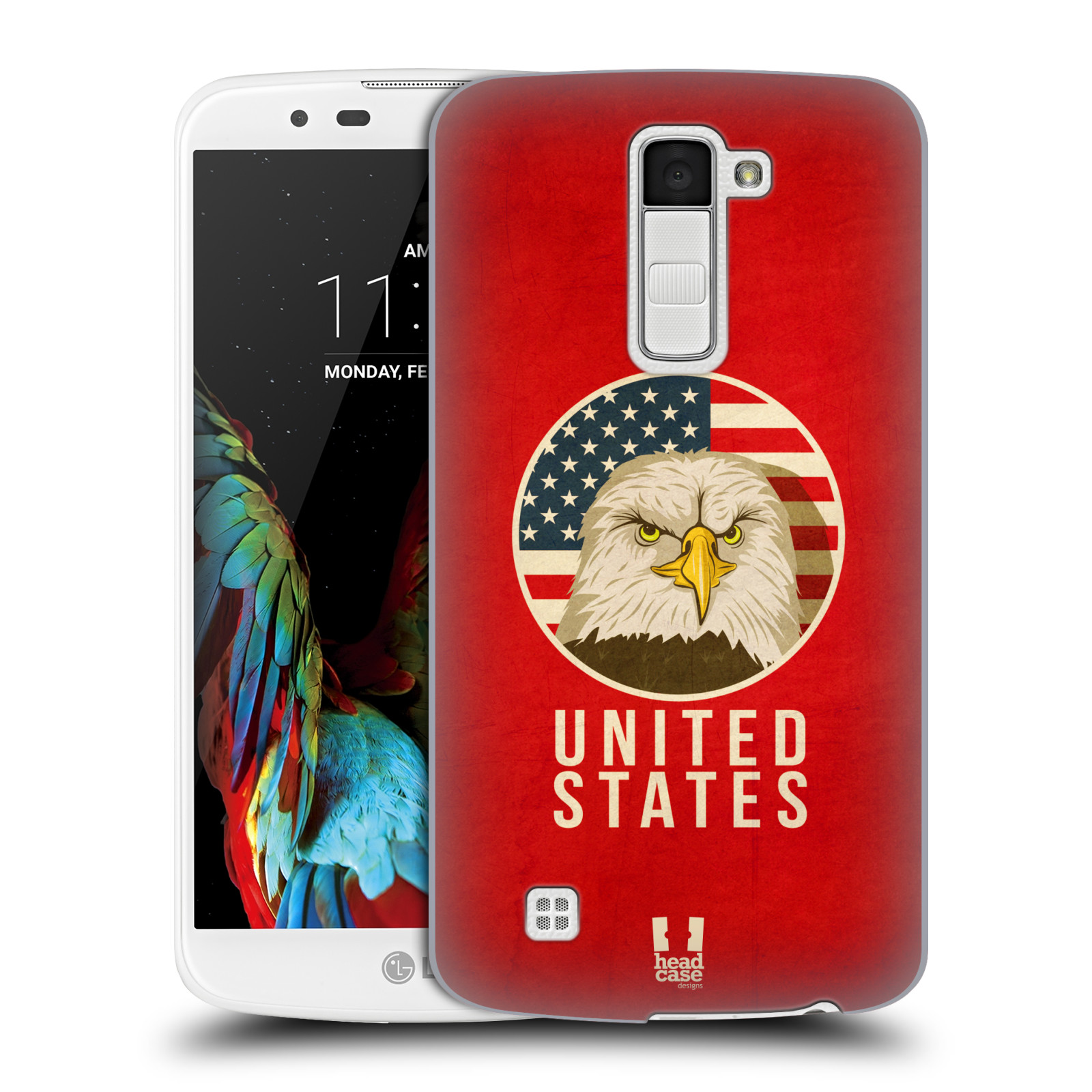HEAD CASE plastový obal na mobil LG K10 vzor Patriotismus zvíře symbol USA OREL