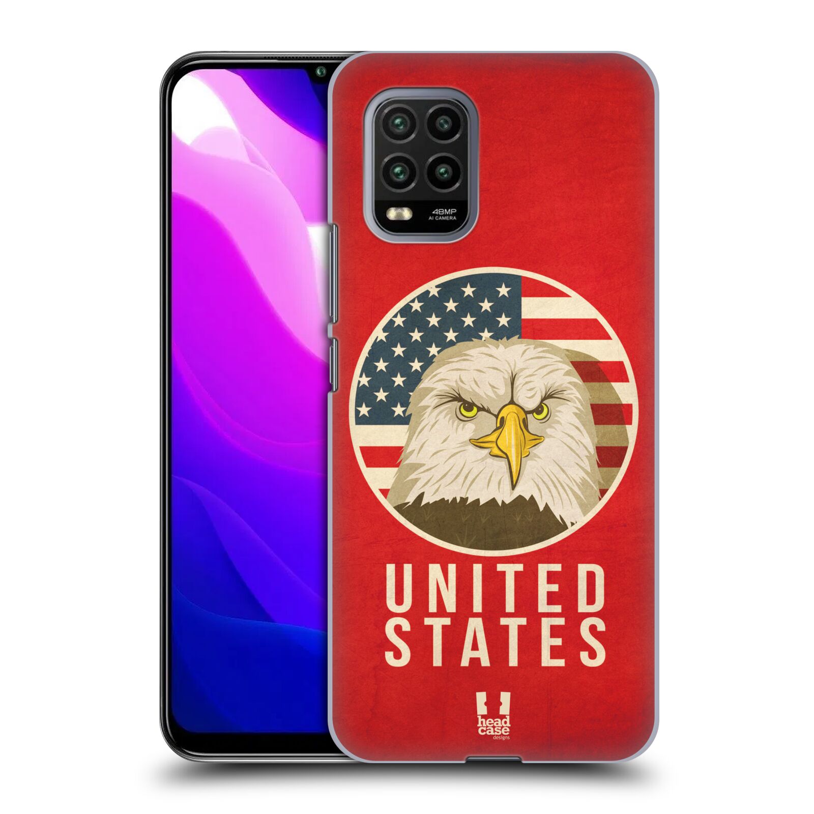 Zadní kryt, obal na mobil Xiaomi Mi 10 LITE vzor Patriotismus zvíře symbol USA OREL