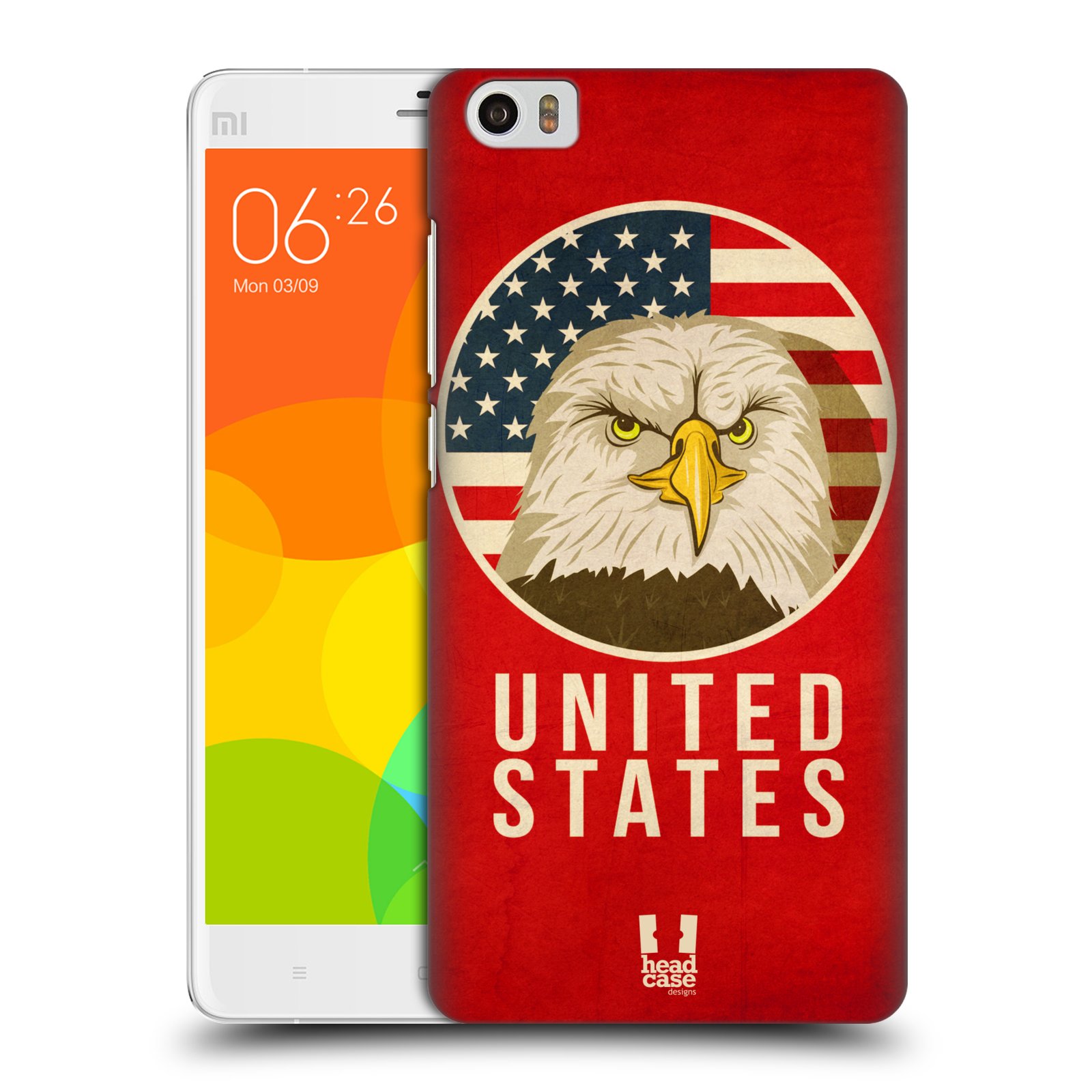 HEAD CASE pevný plastový obal na mobil XIAOMI Mi Note vzor Patriotismus zvíře symbol USA OREL