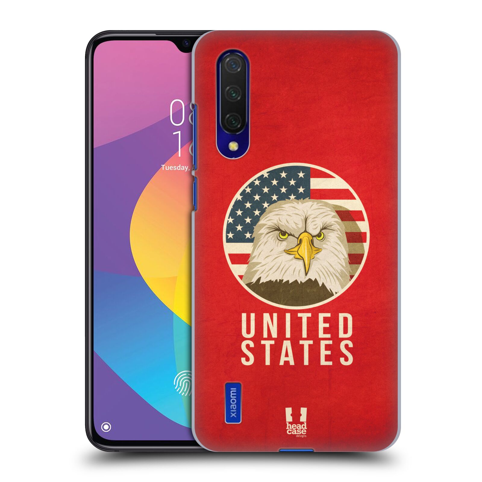 Zadní kryt na mobil Xiaomi MI 9 LITE vzor Patriotismus zvíře symbol USA OREL