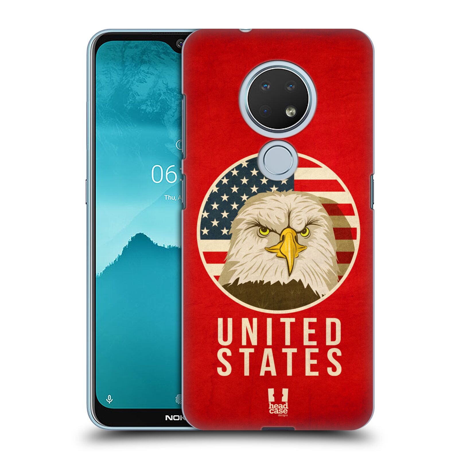 Pouzdro na mobil Nokia 6.2 - HEAD CASE - vzor Patriotismus zvíře symbol USA OREL