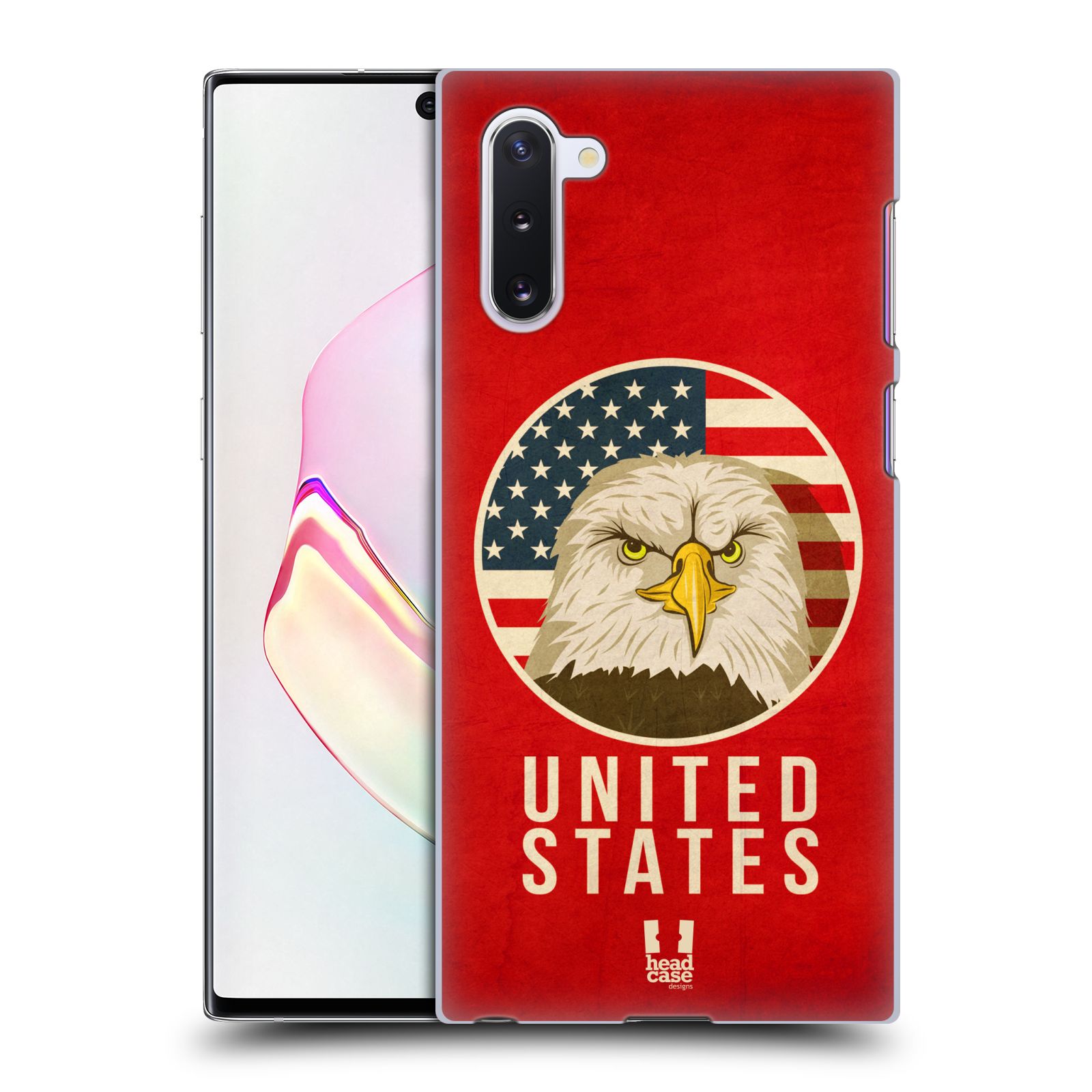 Pouzdro na mobil Samsung Galaxy Note 10 - HEAD CASE - vzor Patriotismus zvíře symbol USA OREL