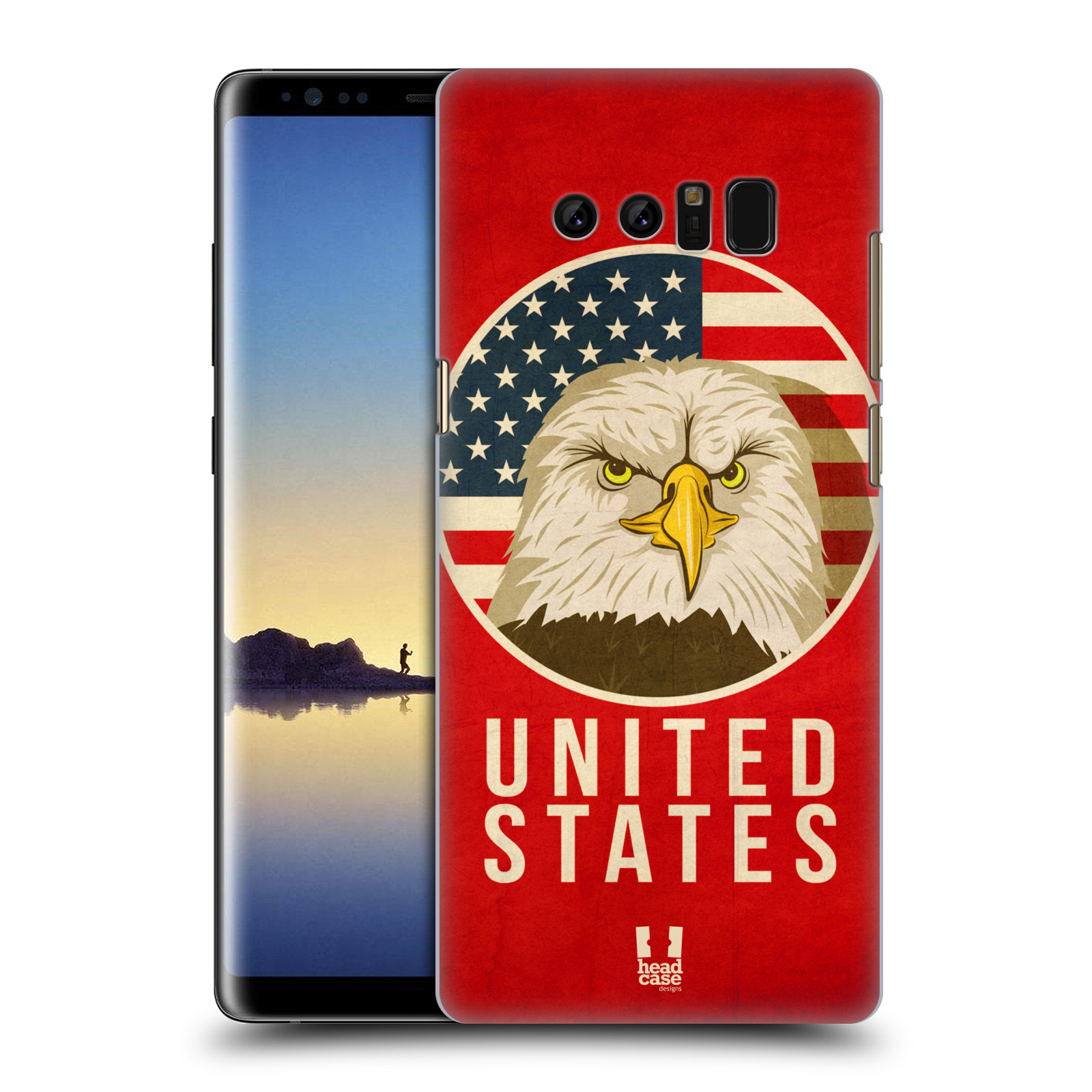 HEAD CASE plastový obal na mobil Samsung Galaxy Note 8 vzor Patriotismus zvíře symbol USA OREL