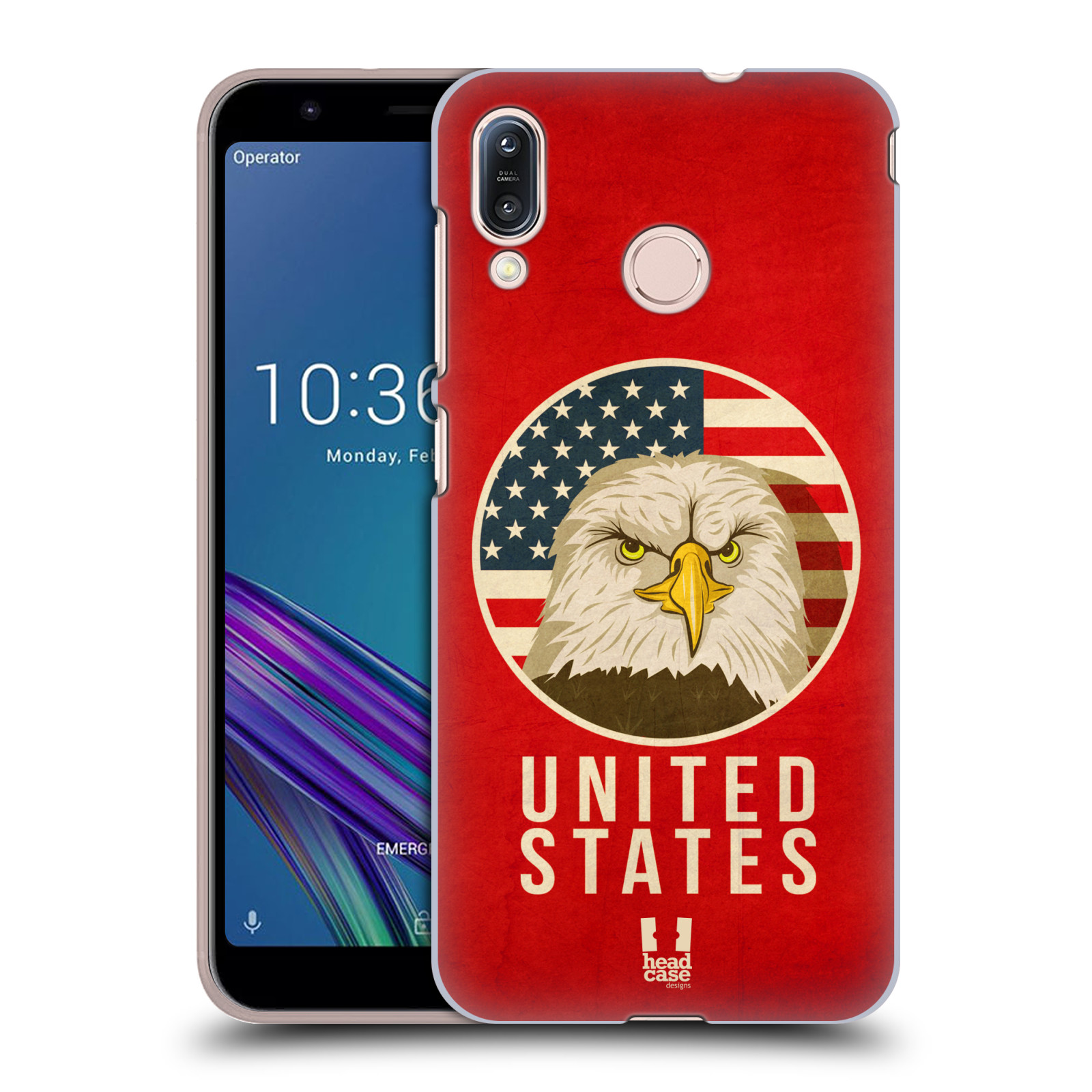 Pouzdro na mobil Asus Zenfone Max M1 (ZB555KL) - HEAD CASE - vzor Patriotismus zvíře symbol USA OREL