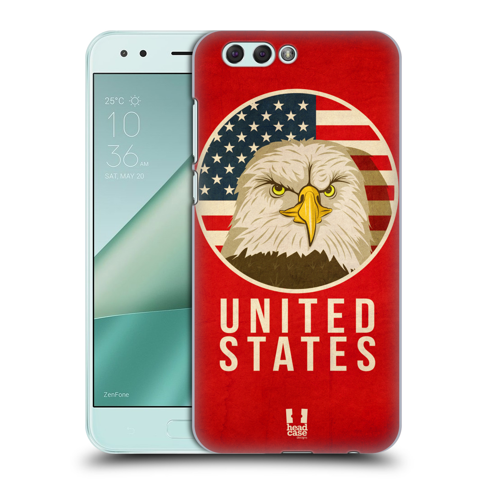 HEAD CASE plastový obal na mobil Asus Zenfone 4 ZE554KL vzor Patriotismus zvíře symbol USA OREL