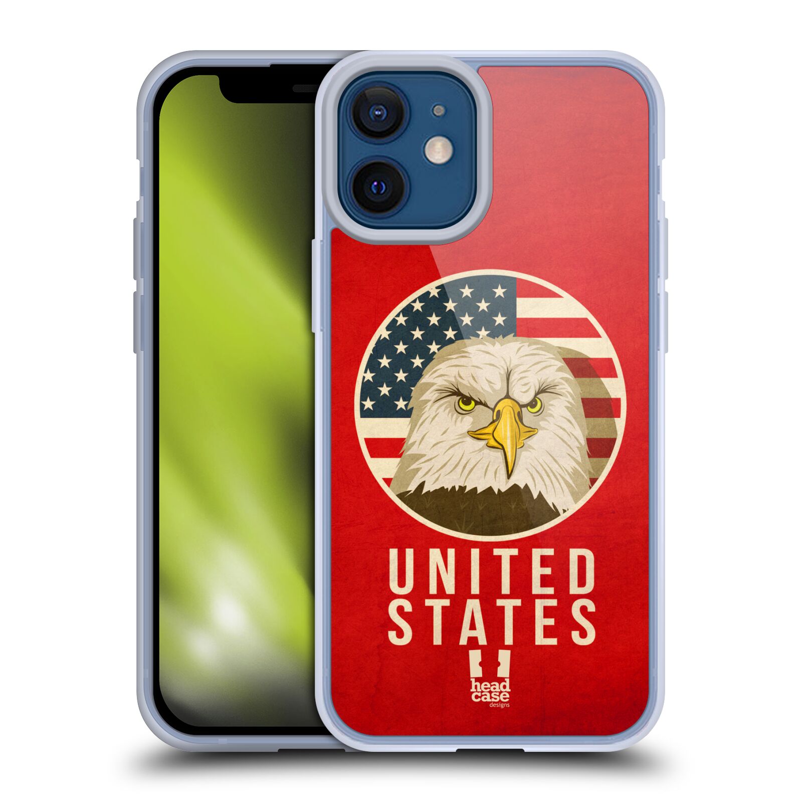 Plastový obal na mobil Apple Iphone 12 MINI vzor Patriotismus zvíře symbol USA OREL