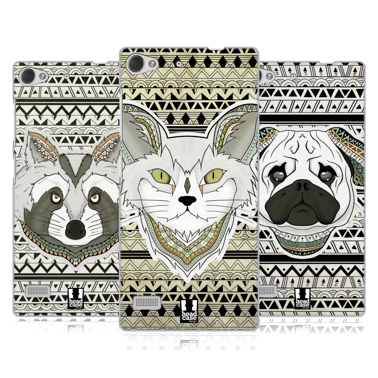 HEAD-CASE-DESIGNS-PATTERNED-ANIMALS-HARD-BACK-CASE-FOR-LENOVO-PHONES