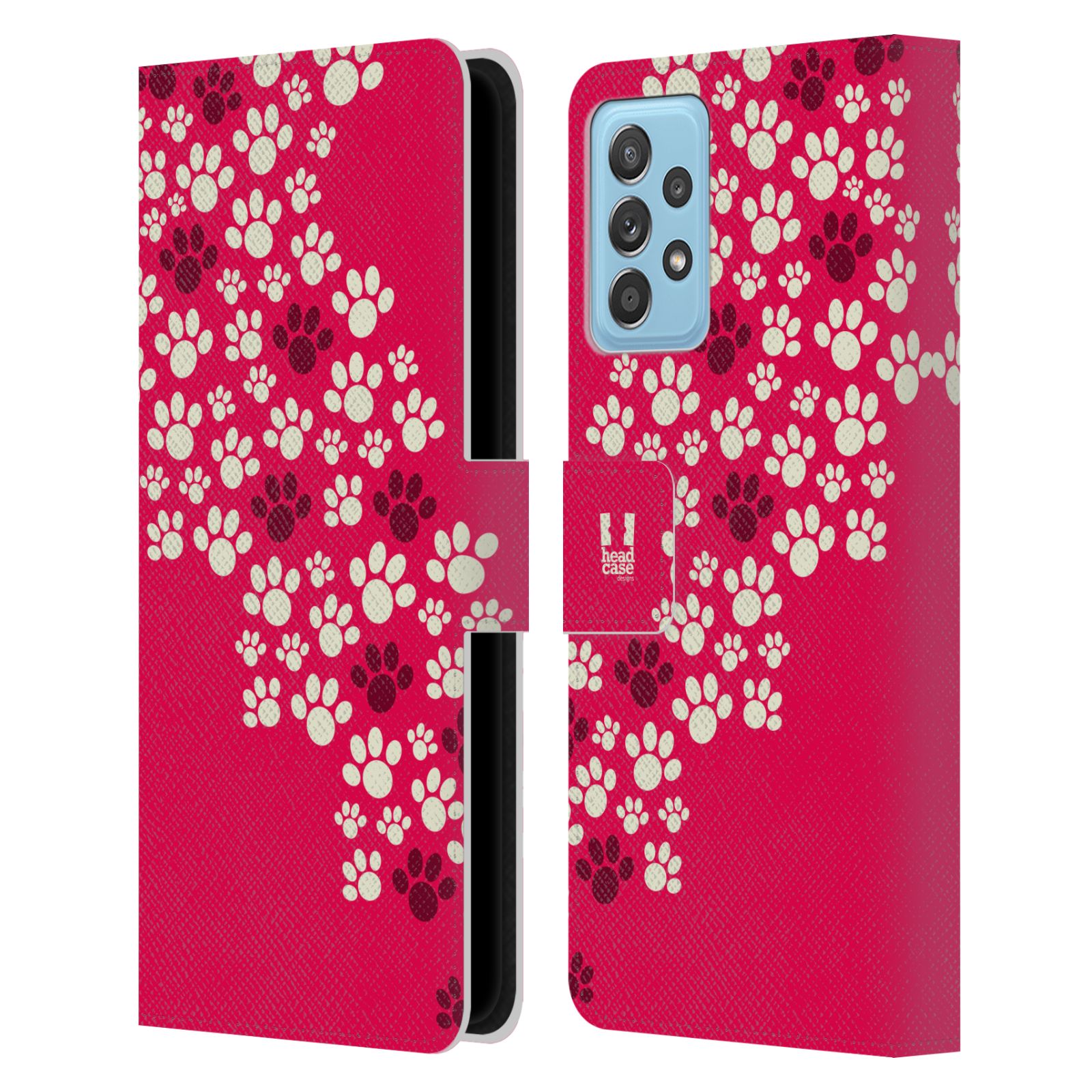 HEAD CASE Pouzdro pro mobil Samsung Galaxy A72 / A72 5G - Psí ťapky