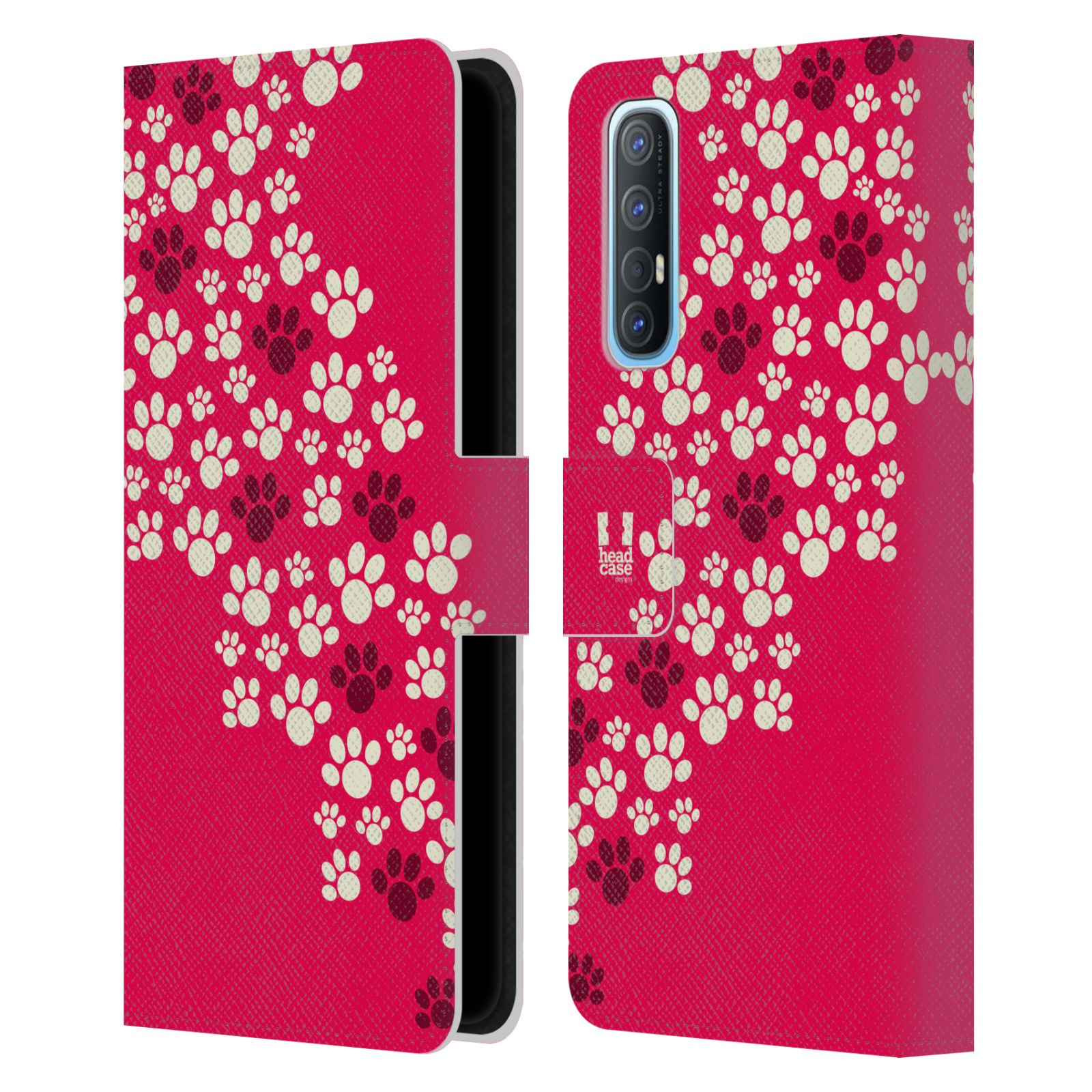 Pouzdro pro mobil Oppo Find X2 NEO - HEAD CASE - Psí ťapky