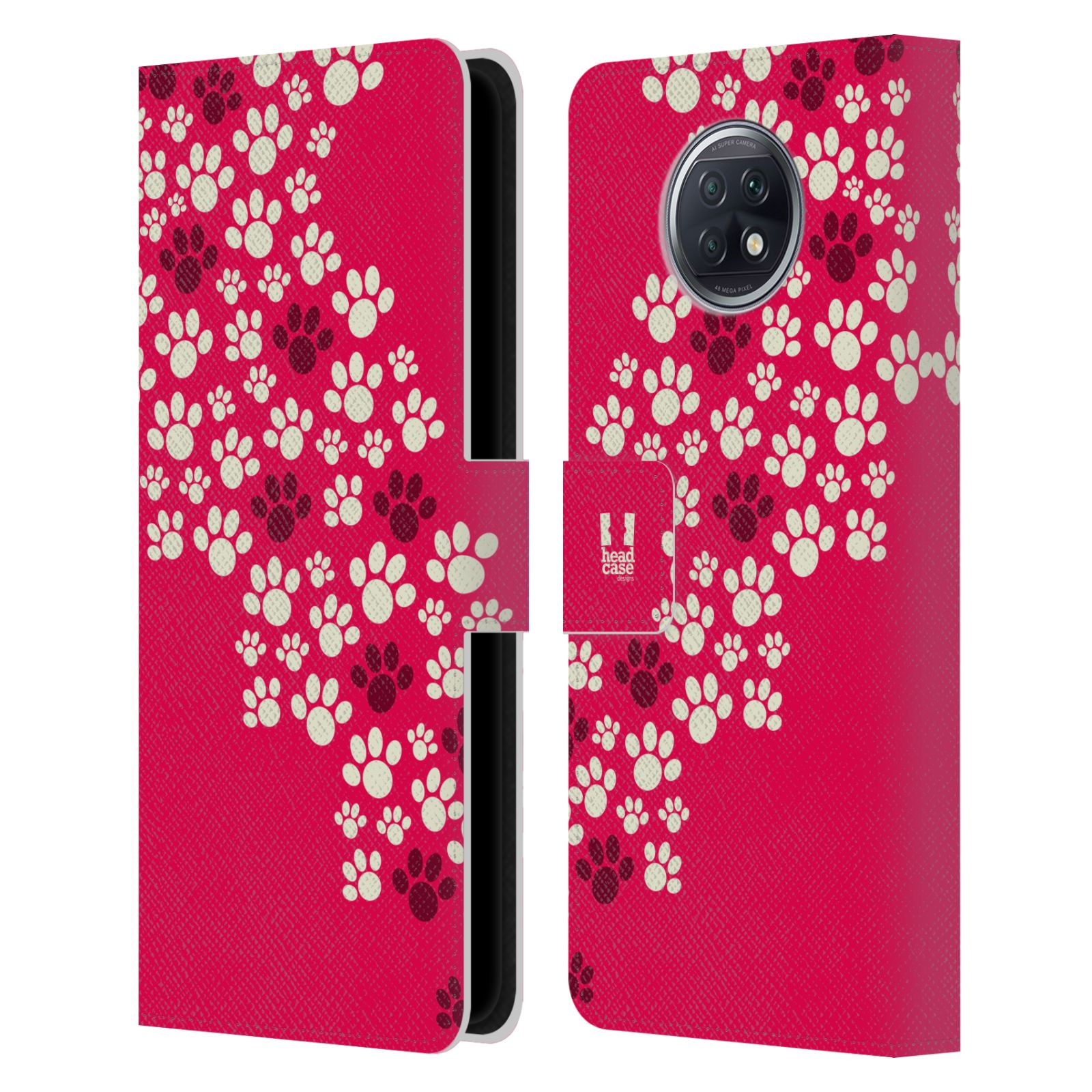 Pouzdro pro mobil Xiaomi Redmi Note 9T - HEAD CASE - Psí ťapky