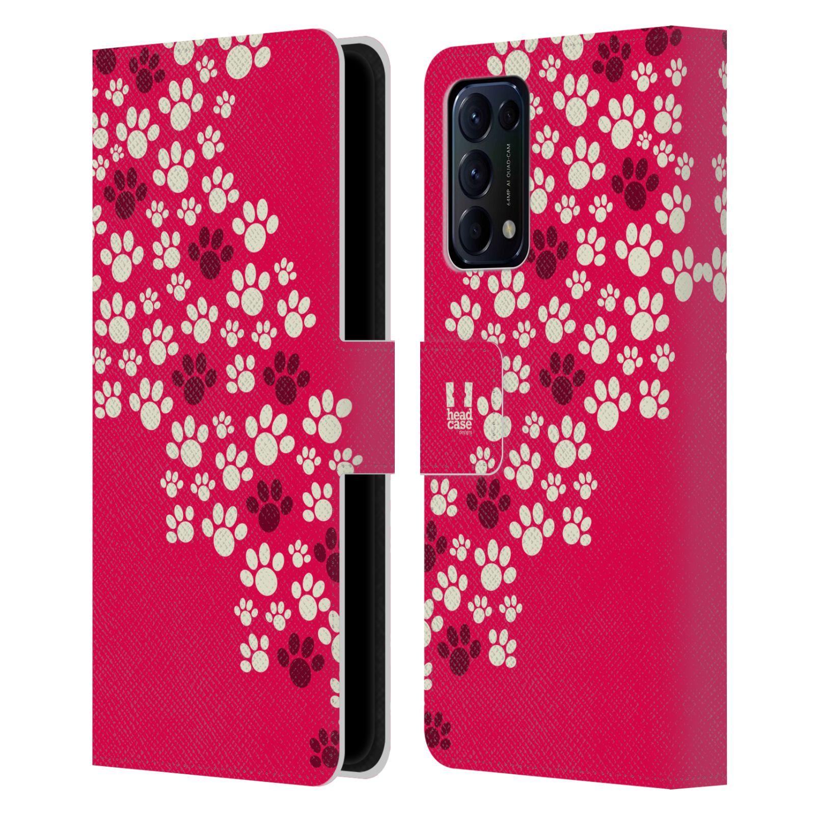 HEAD CASE Pouzdro pro mobil Oppo Reno 5 (5G) - Psí ťapky