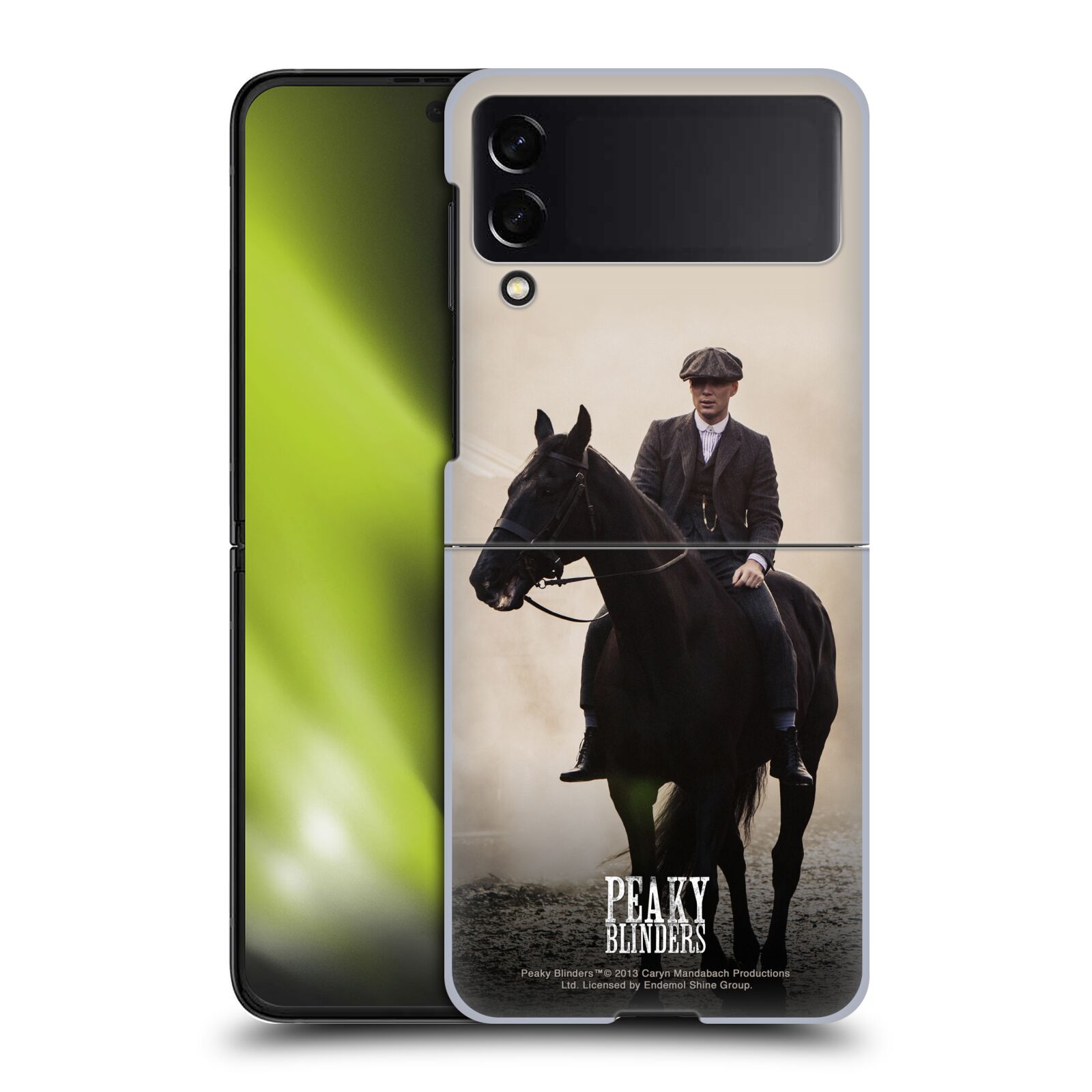 Pouzdro na mobil Samsung Galaxy Z Flip 4 - HEAD CASE - Gangy Birmighamu - Shelbyho kůň