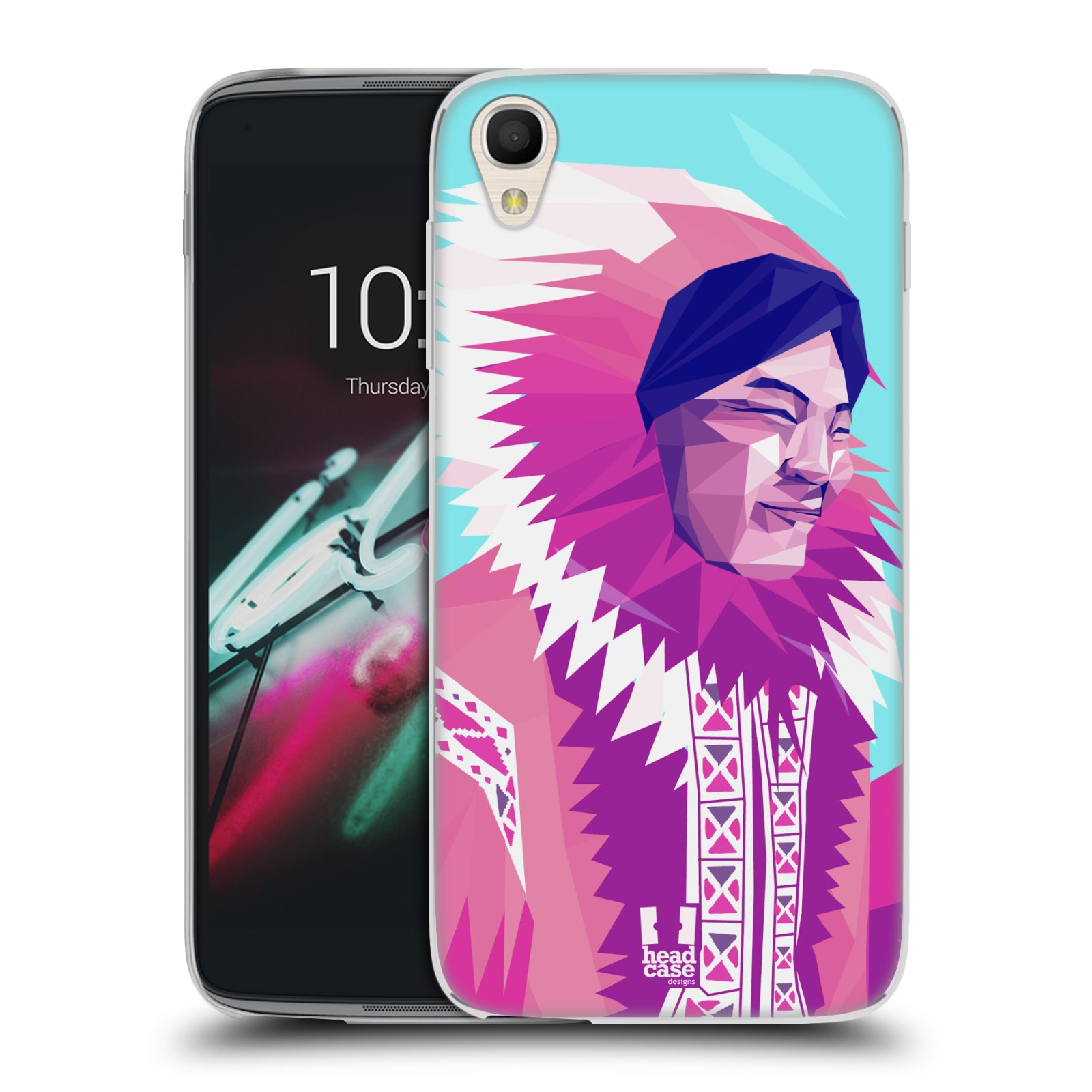 HEAD CASE silikonový obal na mobil Alcatel Idol 3 OT-6039Y (4.7) vzor Lidé světa ESKYMÁK
