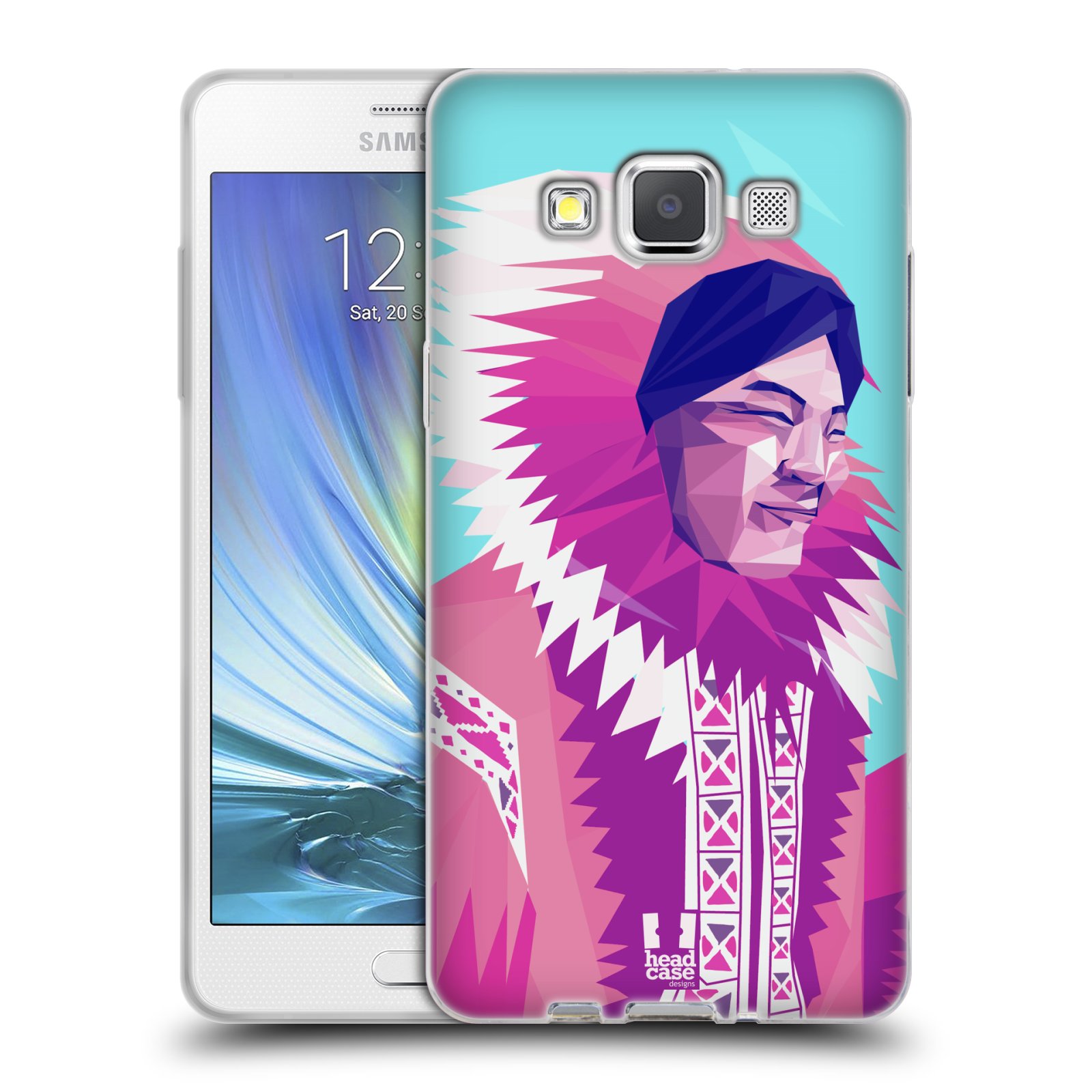 HEAD CASE silikonový obal na mobil Samsung Galaxy A5 vzor Lidé světa ESKYMÁK