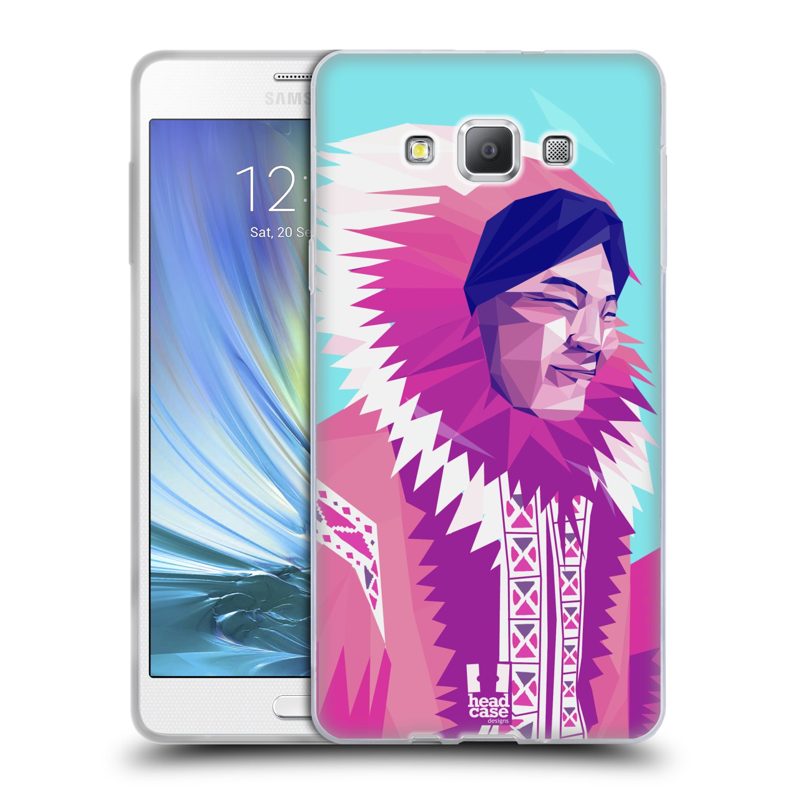 HEAD CASE silikonový obal na mobil Samsung Galaxy A7 vzor Lidé světa ESKYMÁK