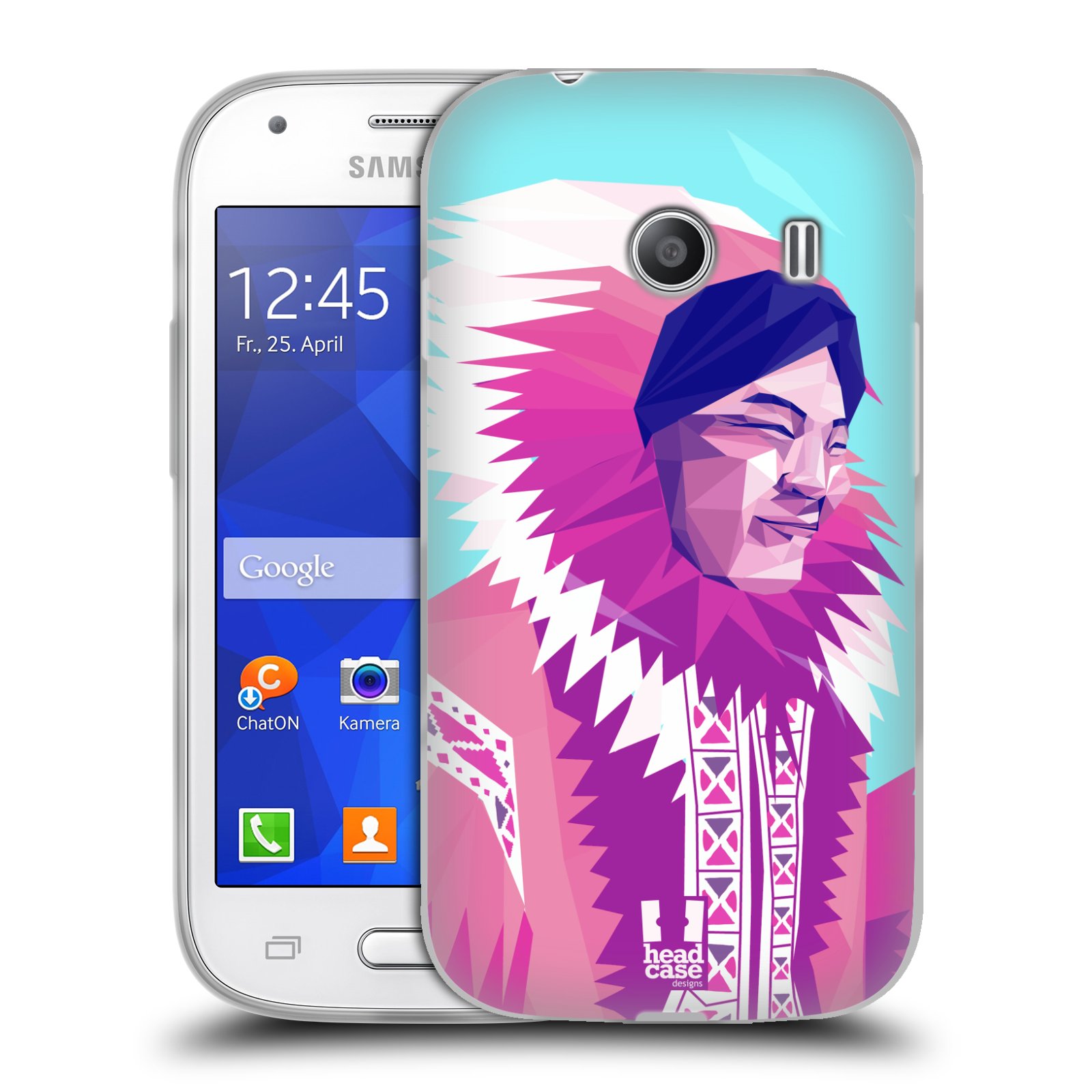 HEAD CASE silikonový obal na mobil Samsung Galaxy Ace Style (G310) vzor Lidé světa ESKYMÁK