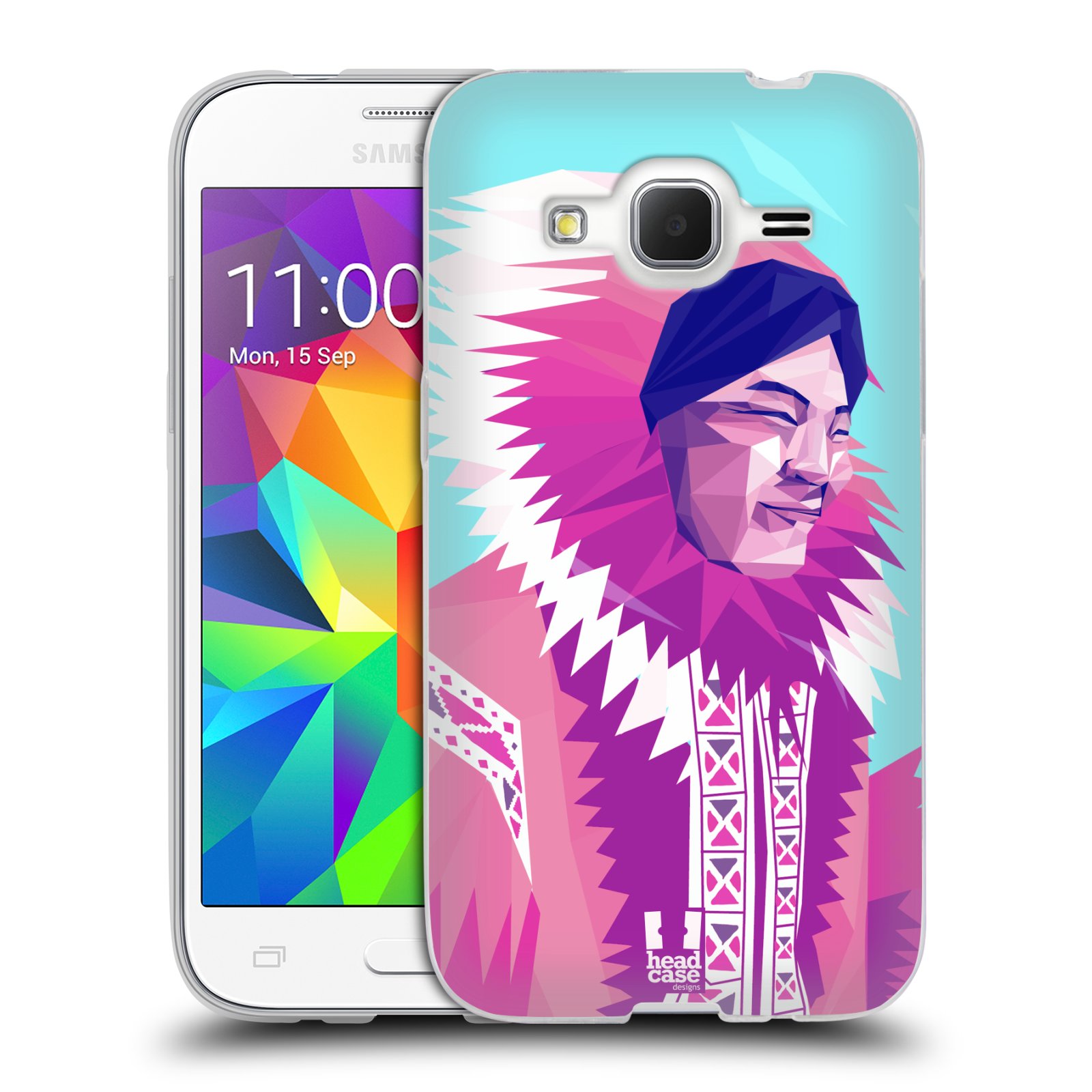 HEAD CASE silikonový obal na mobil Samsung Galaxy Core Prime (G360) vzor Lidé světa ESKYMÁK