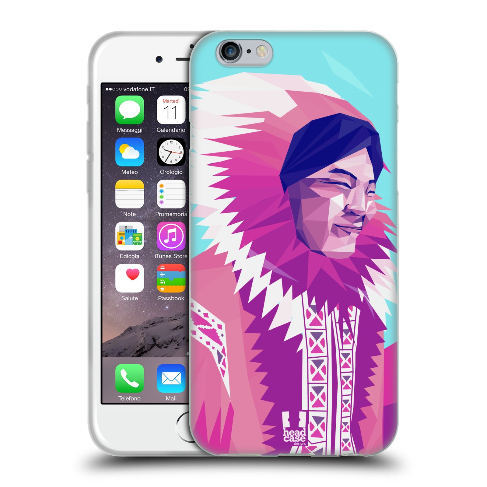 HEAD CASE silikonový obal na mobil Apple Iphone 6/6S vzor Lidé světa ESKYMÁK