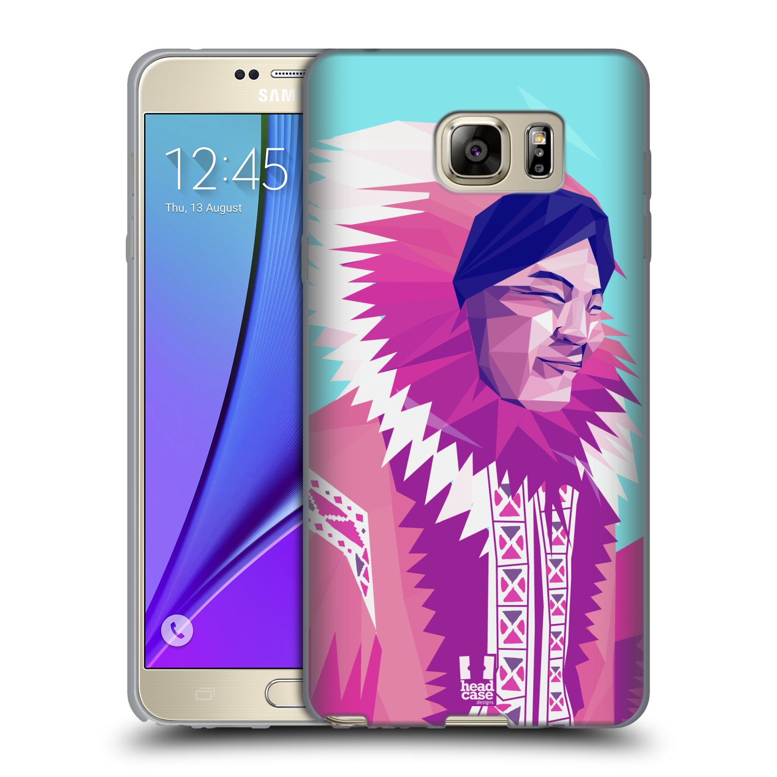 HEAD CASE silikonový obal na mobil Samsung Galaxy Note 5 (N920) vzor Lidé světa ESKYMÁK