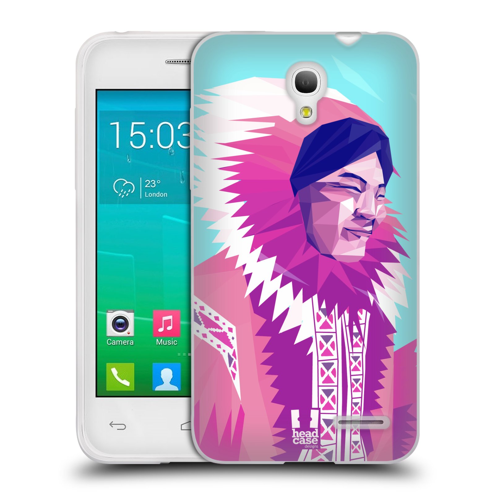 HEAD CASE silikonový obal na mobil Alcatel POP S3 OT-5050Y vzor Lidé světa ESKYMÁK