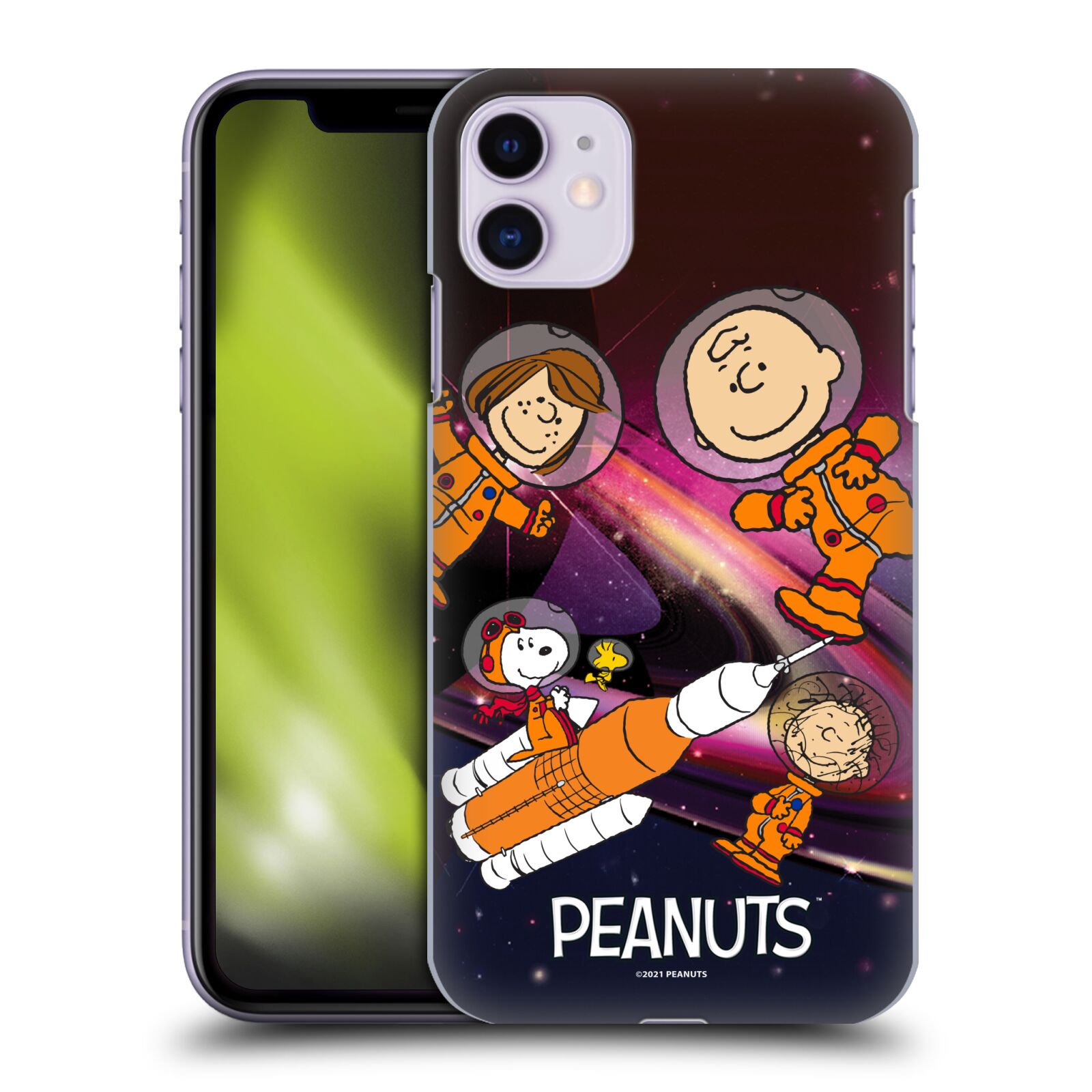 Zadní obal pro mobil Apple Iphone 11 - HEAD CASE - Snoopy - Pejsek Snoopy a jeho kamarádi ve vesmíru