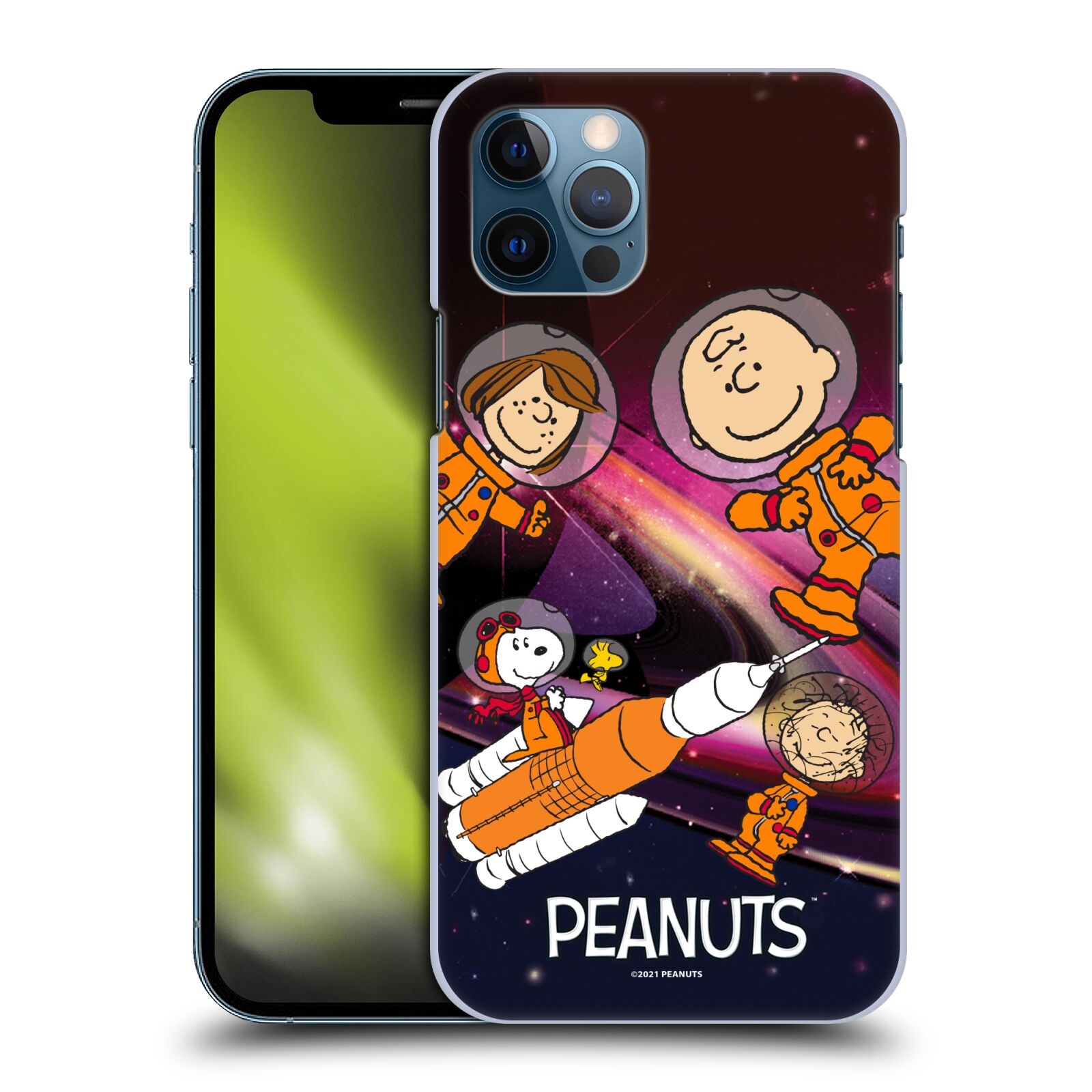 Zadní obal pro mobil Apple iPhone 12 / iPhone 12 Pro - HEAD CASE - Snoopy - Pejsek Snoopy a jeho kamarádi ve vesmíru