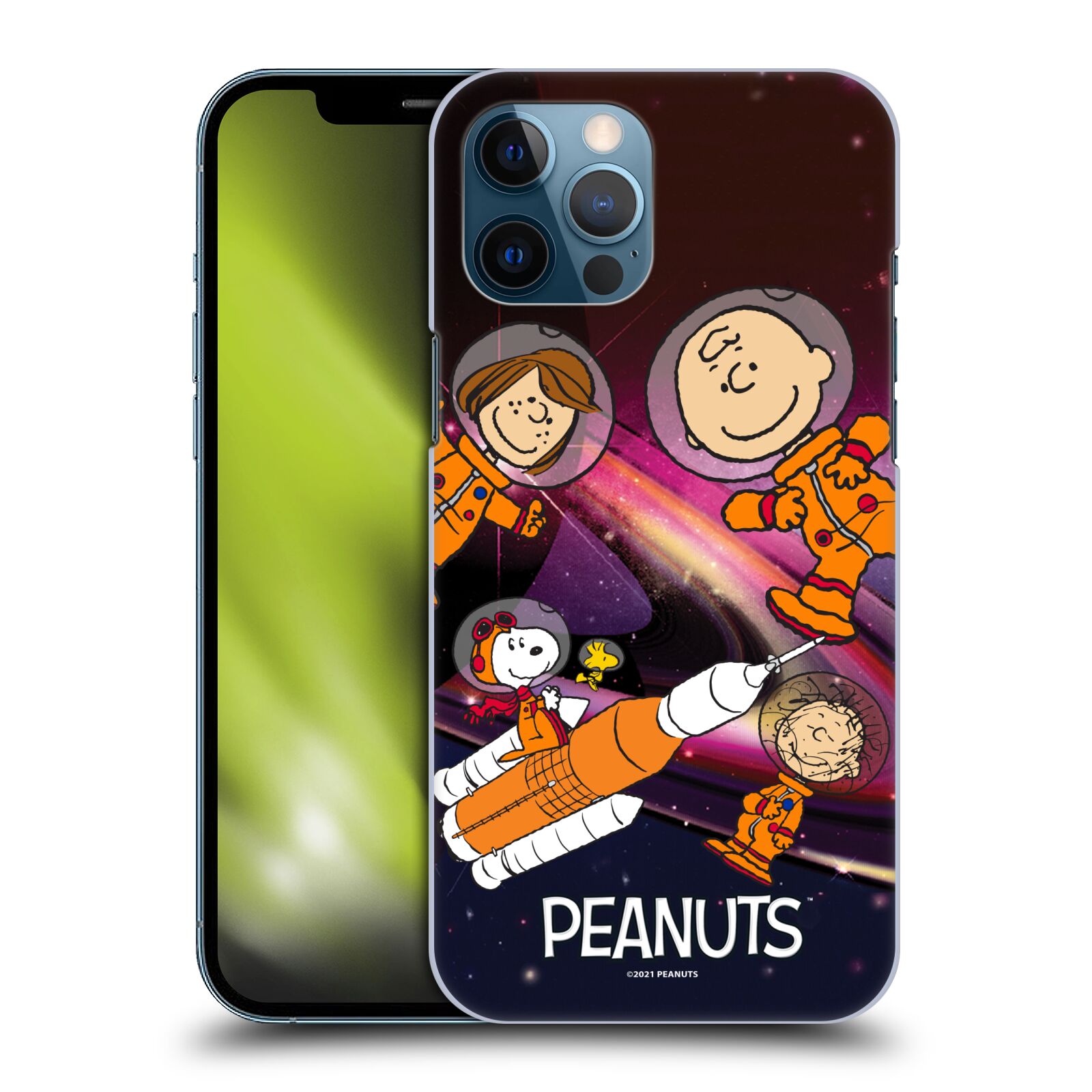 Zadní obal pro mobil Apple iPhone 12 PRO MAX - HEAD CASE - Snoopy - Pejsek Snoopy a jeho kamarádi ve vesmíru