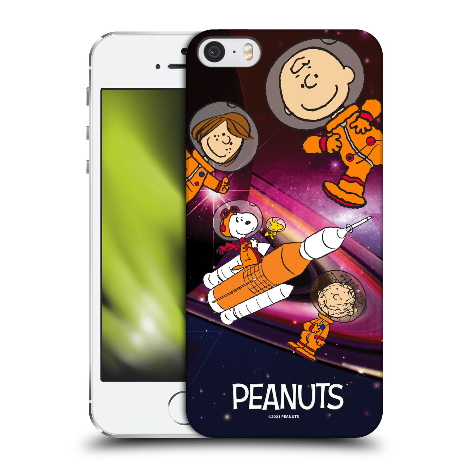 Zadní obal pro mobil Apple Iphone 5/5S/SE 2015 - HEAD CASE - Snoopy - Pejsek Snoopy a jeho kamarádi ve vesmíru