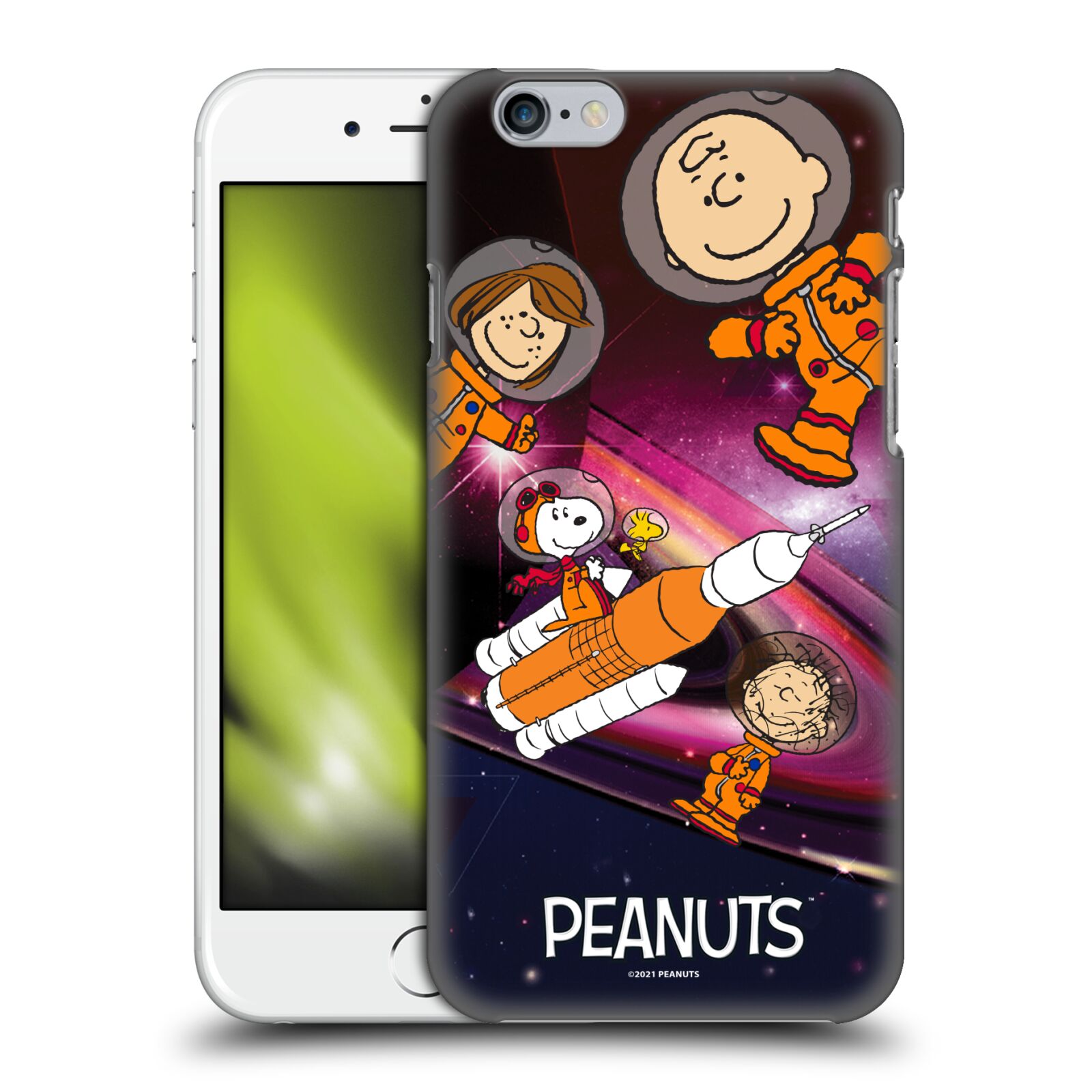 Zadní obal pro mobil Apple Iphone 6/6S - HEAD CASE - Snoopy - Pejsek Snoopy a jeho kamarádi ve vesmíru