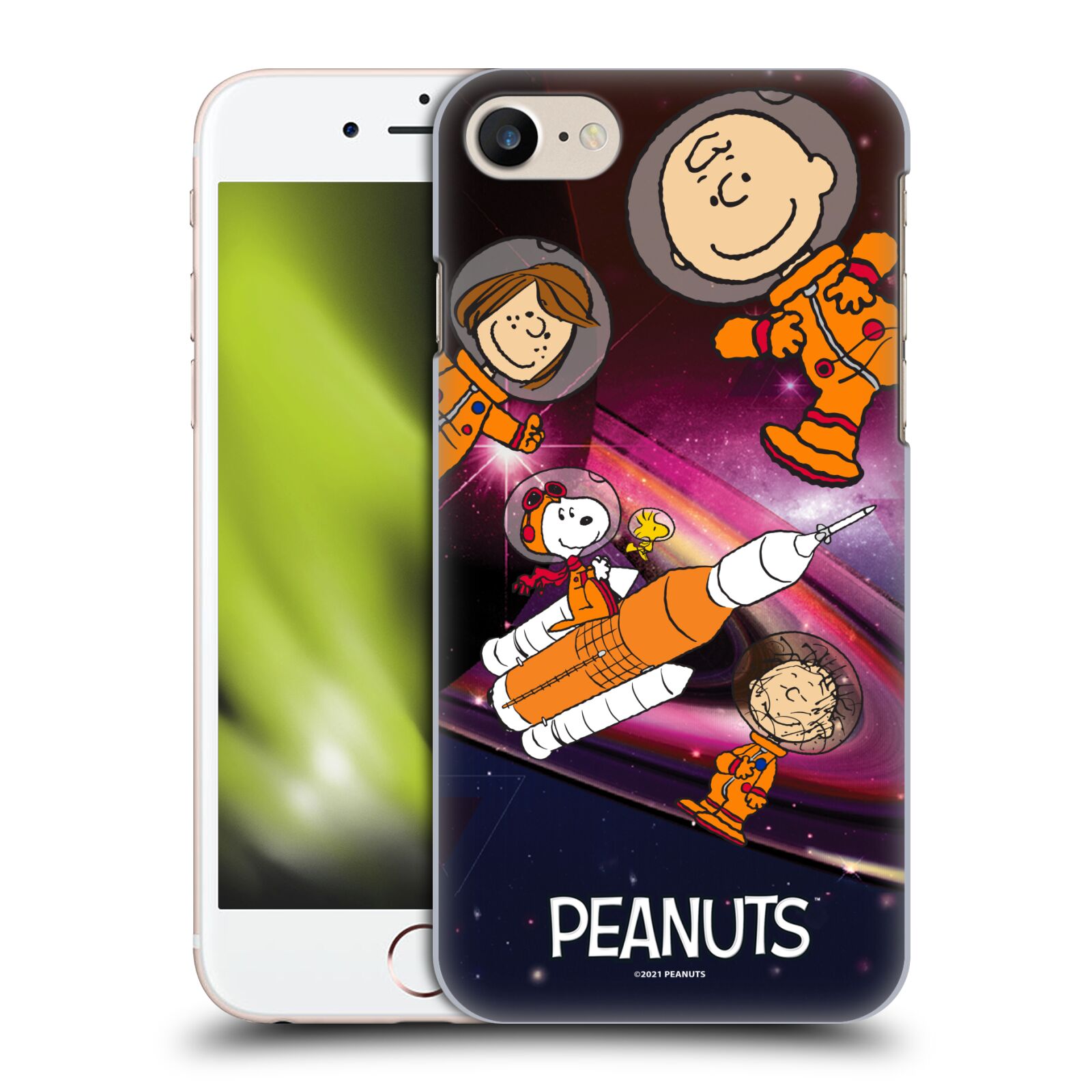 Zadní obal pro mobil Apple Iphone 7/8/SE2020 - HEAD CASE - Snoopy - Pejsek Snoopy a jeho kamarádi ve vesmíru