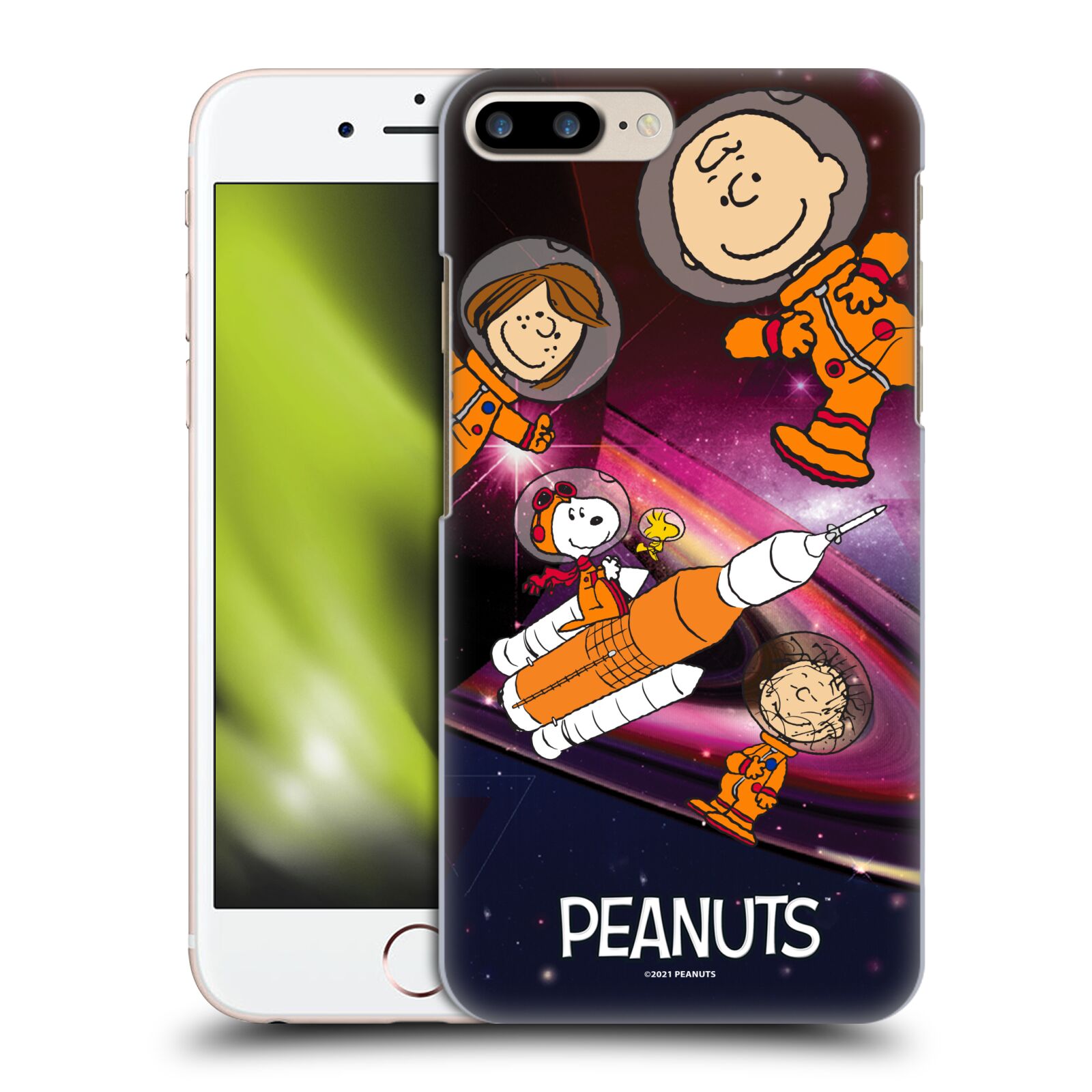 Zadní obal pro mobil Apple Iphone 7+ /  8+ - HEAD CASE - Snoopy - Pejsek Snoopy a jeho kamarádi ve vesmíru