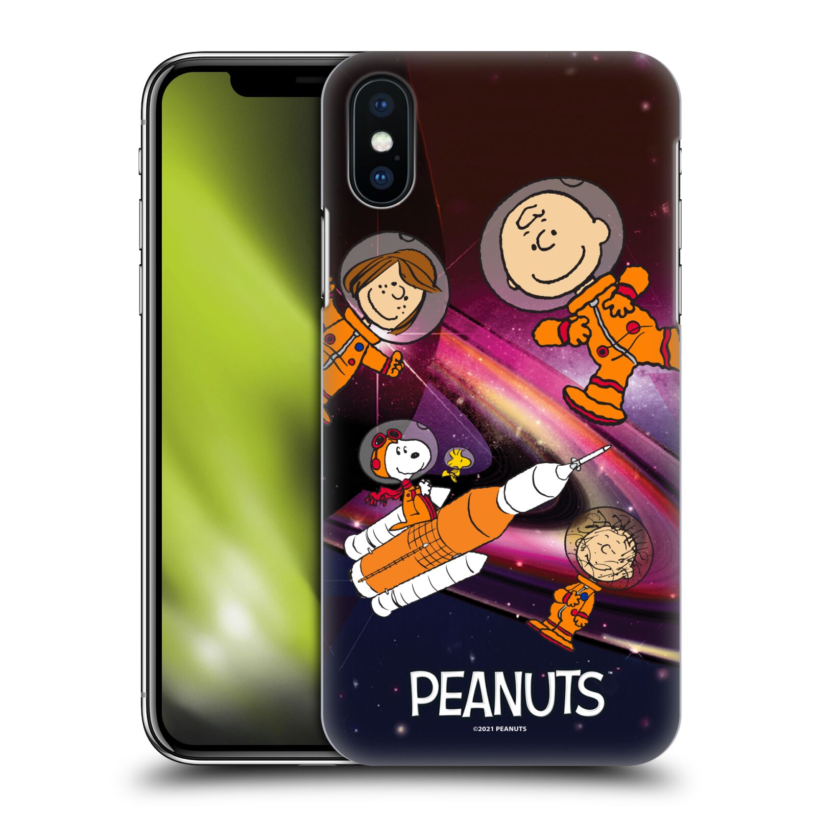 Zadní obal pro mobil Apple Iphone X / XS - HEAD CASE - Snoopy - Pejsek Snoopy a jeho kamarádi ve vesmíru