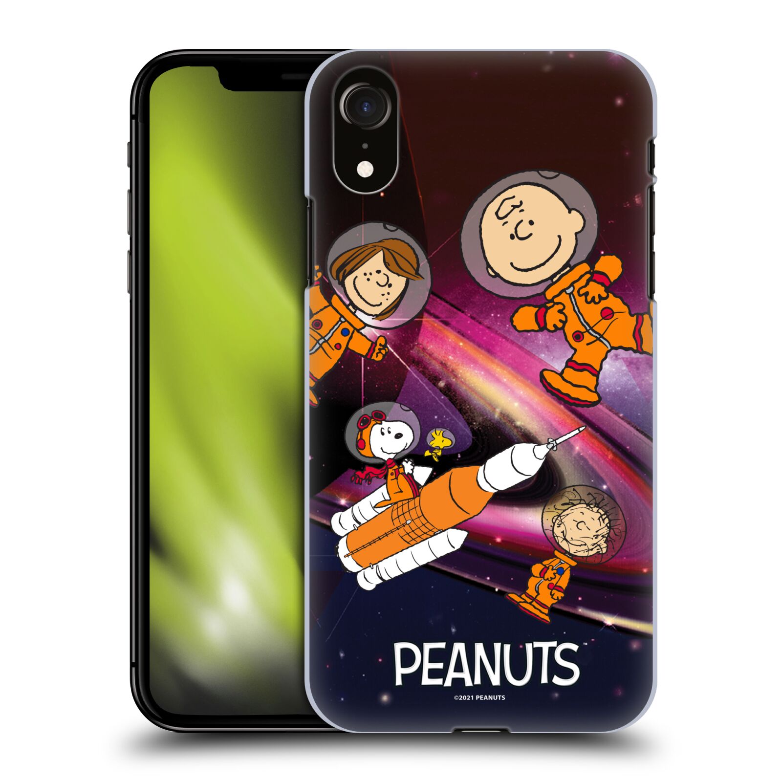 Zadní obal pro mobil Apple Iphone XR - HEAD CASE - Snoopy - Pejsek Snoopy a jeho kamarádi ve vesmíru