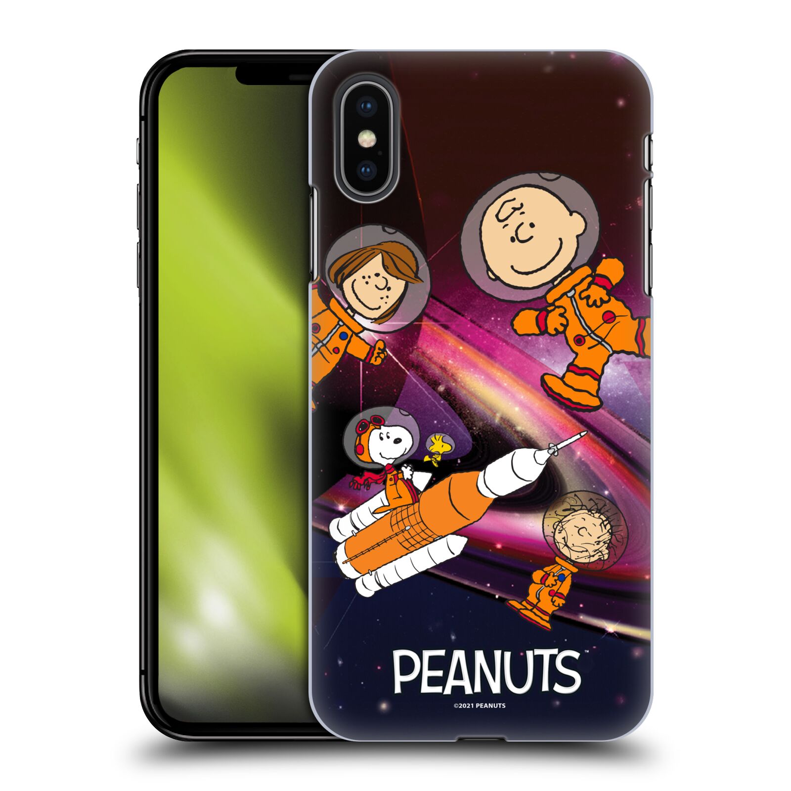 Zadní obal pro mobil Apple Iphone XS MAX - HEAD CASE - Snoopy - Pejsek Snoopy a jeho kamarádi ve vesmíru