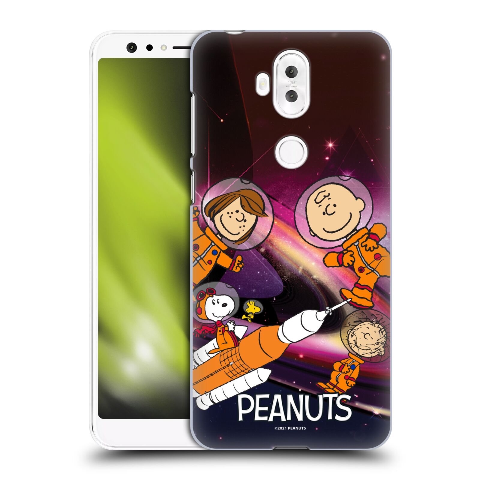 Zadní obal pro mobil Asus Zenfone 5 Lite ZC600KL - HEAD CASE - Snoopy - Pejsek Snoopy a jeho kamarádi ve vesmíru