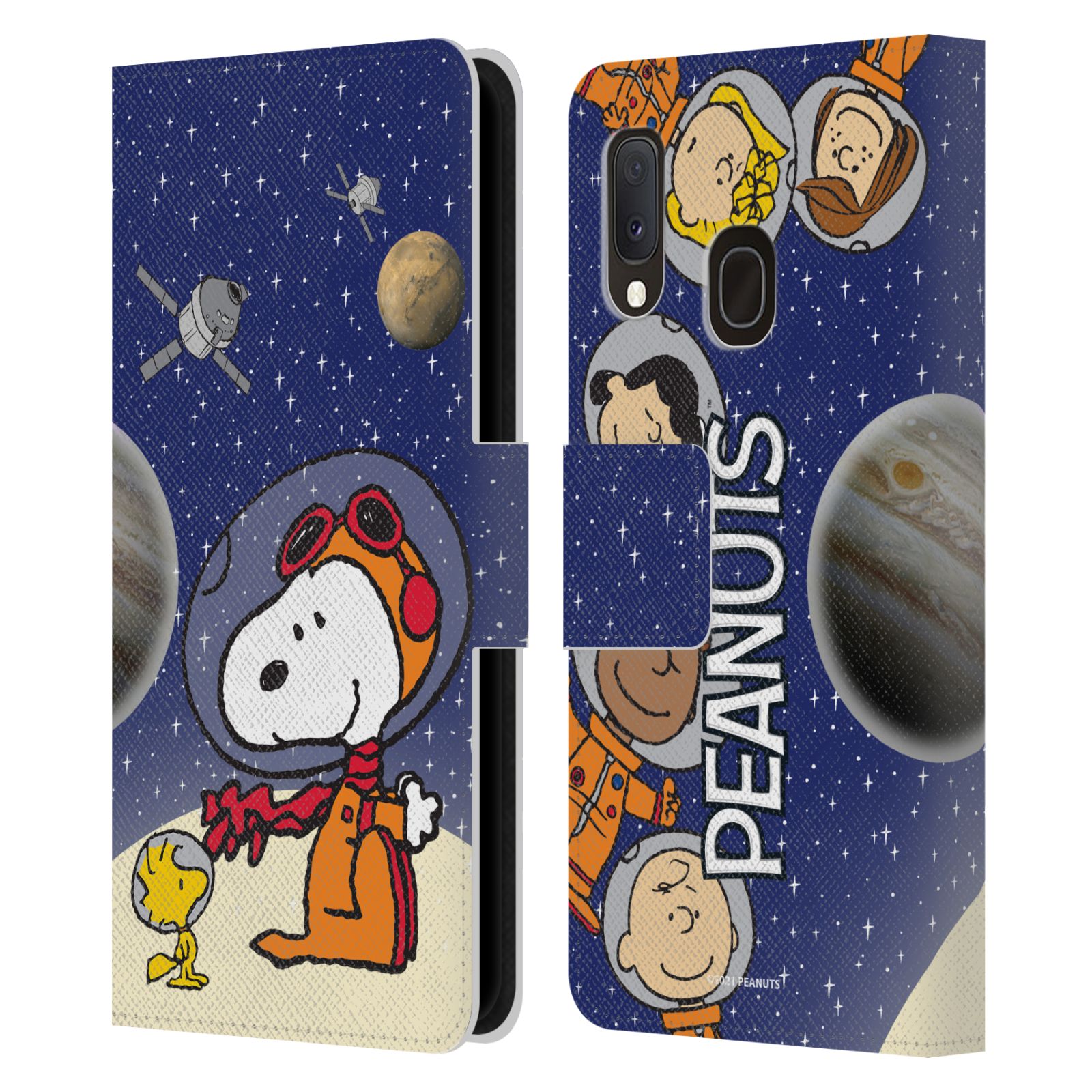 Pouzdro na mobil Samsung Galaxy A20E - HEAD CASE - Peanuts Snoopy ve vesmíru 2