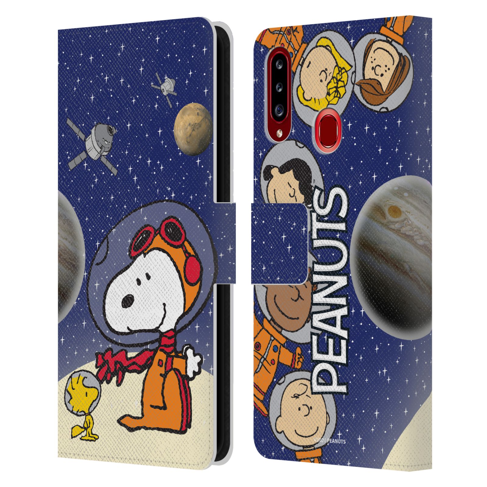 Pouzdro na mobil Samsung Galaxy A20S - HEAD CASE - Peanuts Snoopy ve vesmíru 2