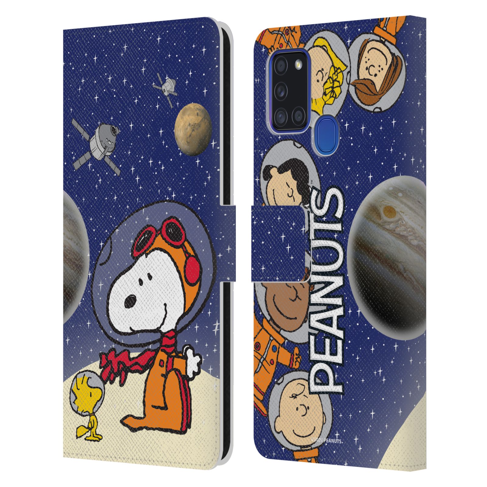 Pouzdro na mobil Samsung Galaxy A21S - HEAD CASE - Peanuts Snoopy ve vesmíru 2